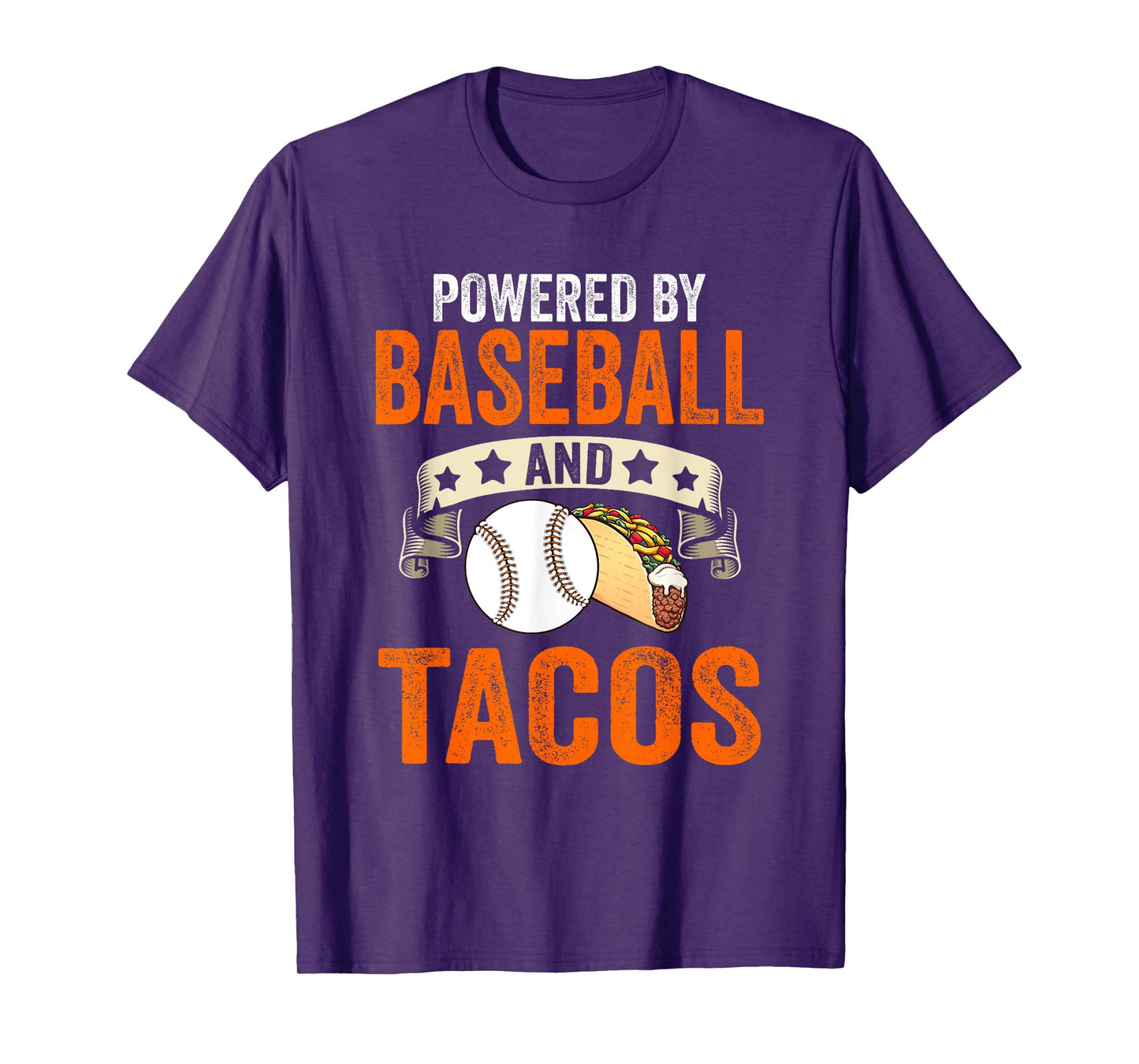 Powered by baseball and tacos T-Shirt