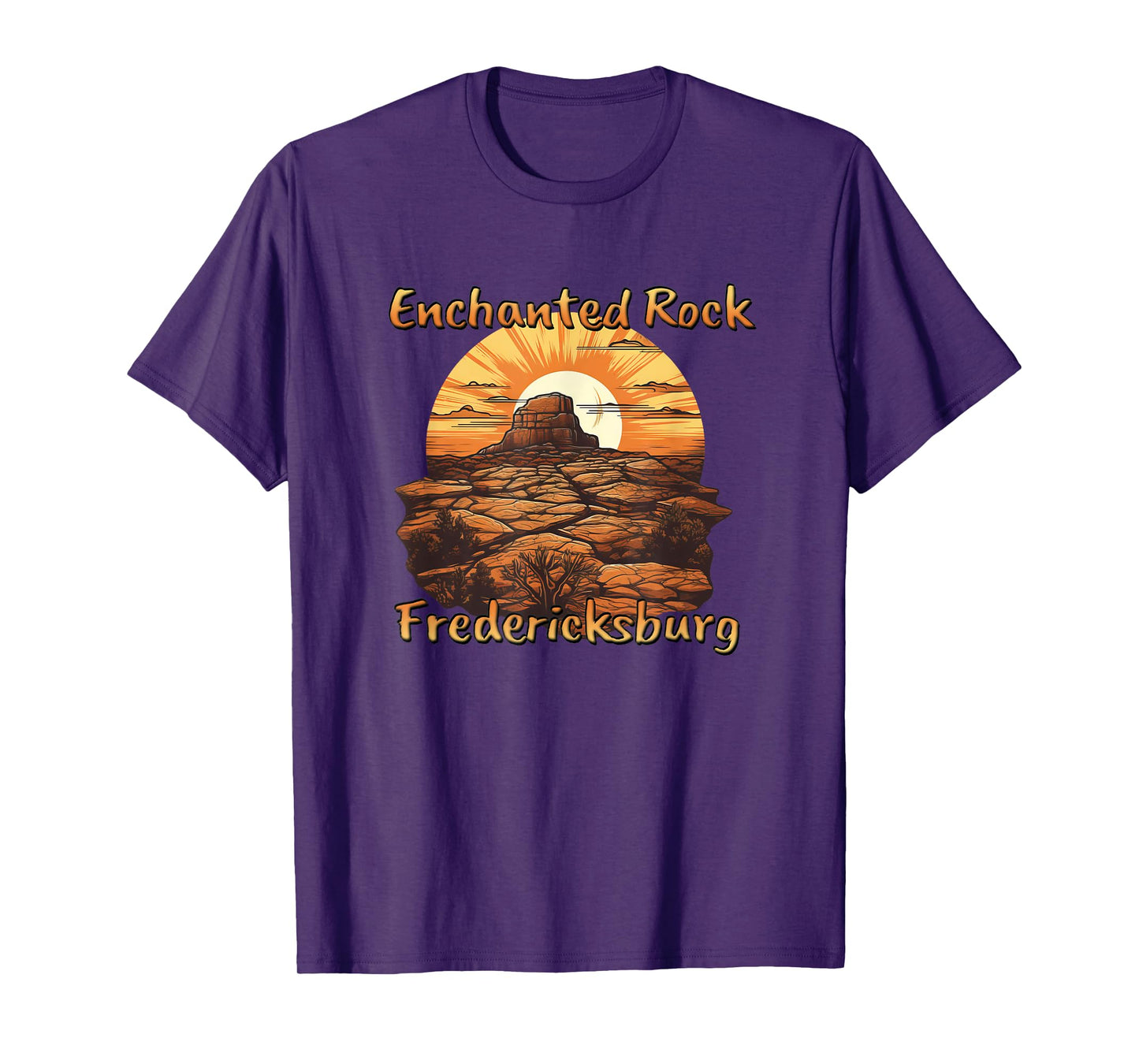 Enchanted Rock Fredericksburg Texas USA Sunset Design T-Shirt