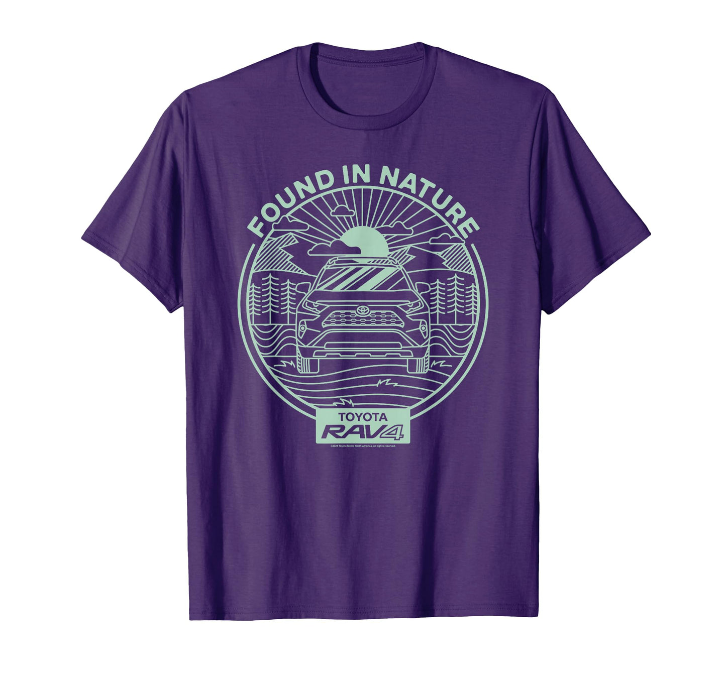 Toyota Found In Nature RAV4 Art Line Big Chest Logo T-Shirt