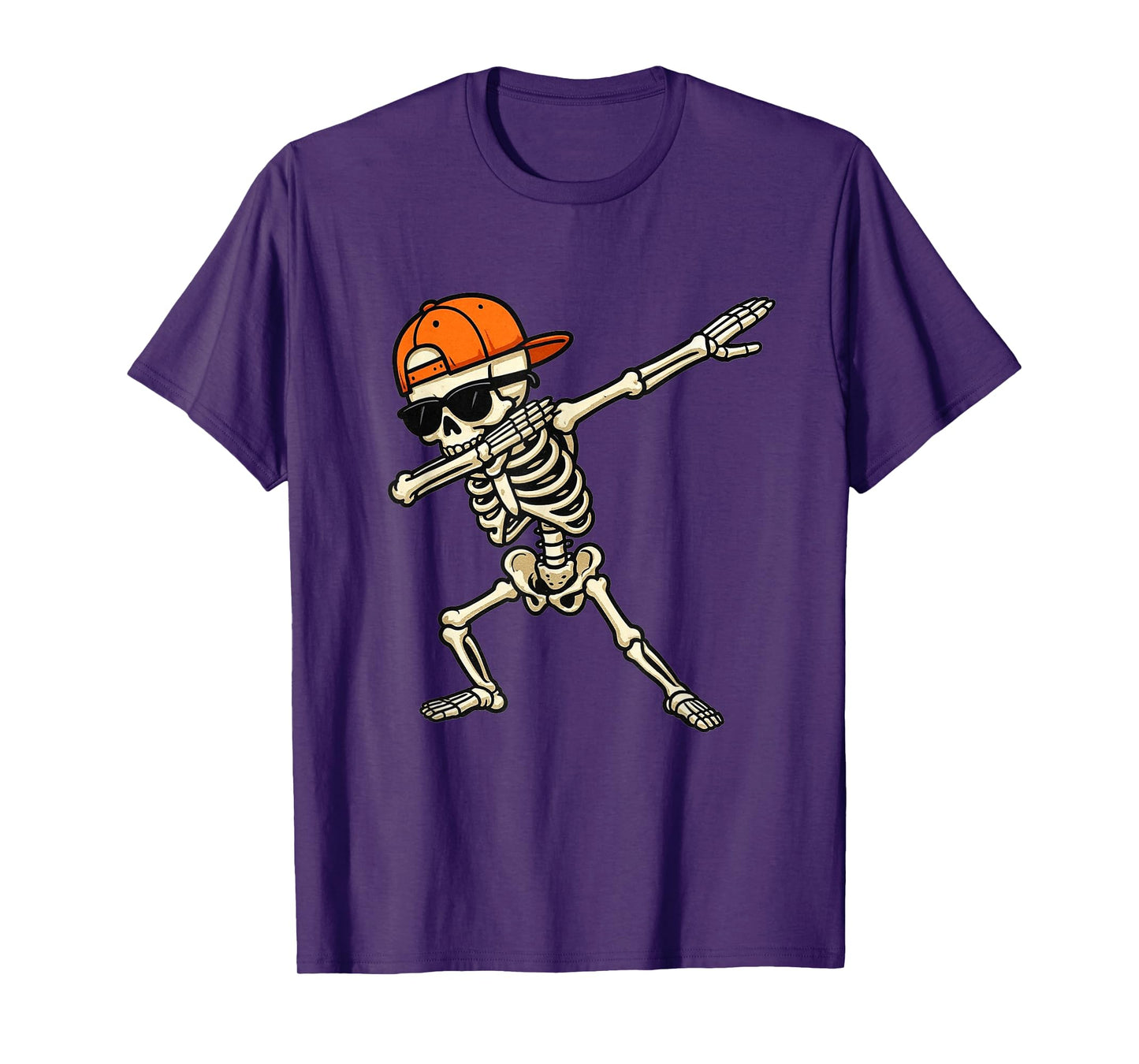 Cool Skeleton Dab Funny Halloween Costume for Boys & Men T-Shirt