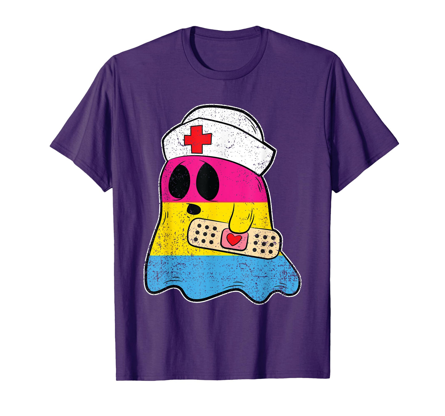 LGBT-Q Ghost Pansexual Pride RN Nursing Nurse T-Shirt