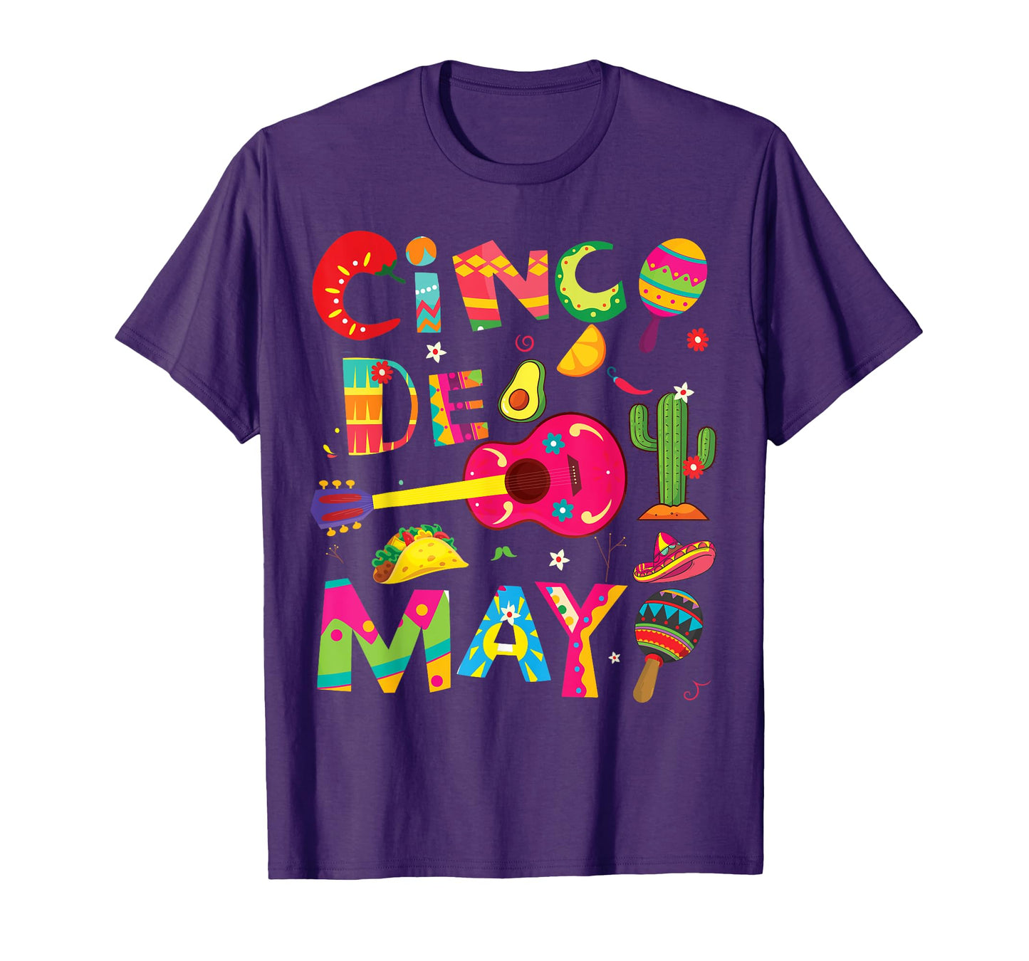 Cinco de Mayo, Men Women kids funny Mexican fiesta 5 De Mayo T-Shirt