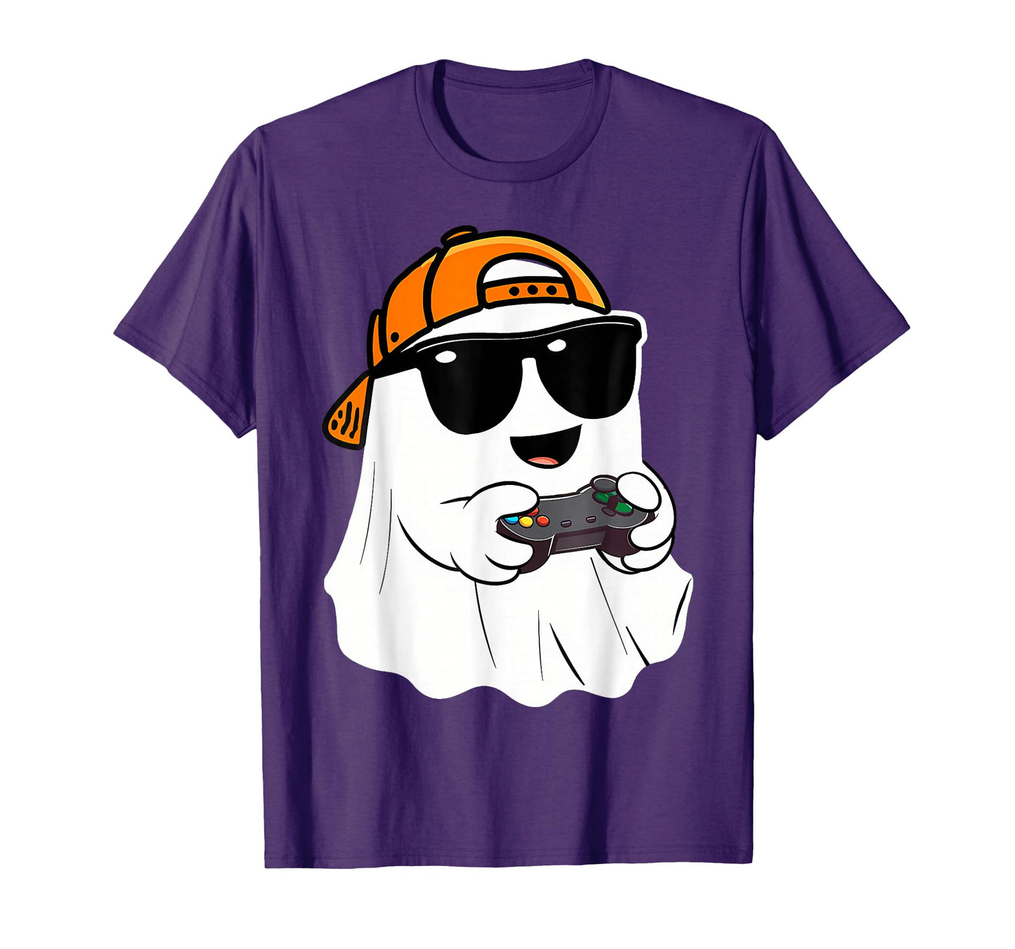 Halloween Boys Kids Ghost Gamer Scary Costume Gaming Men T-Shirt
