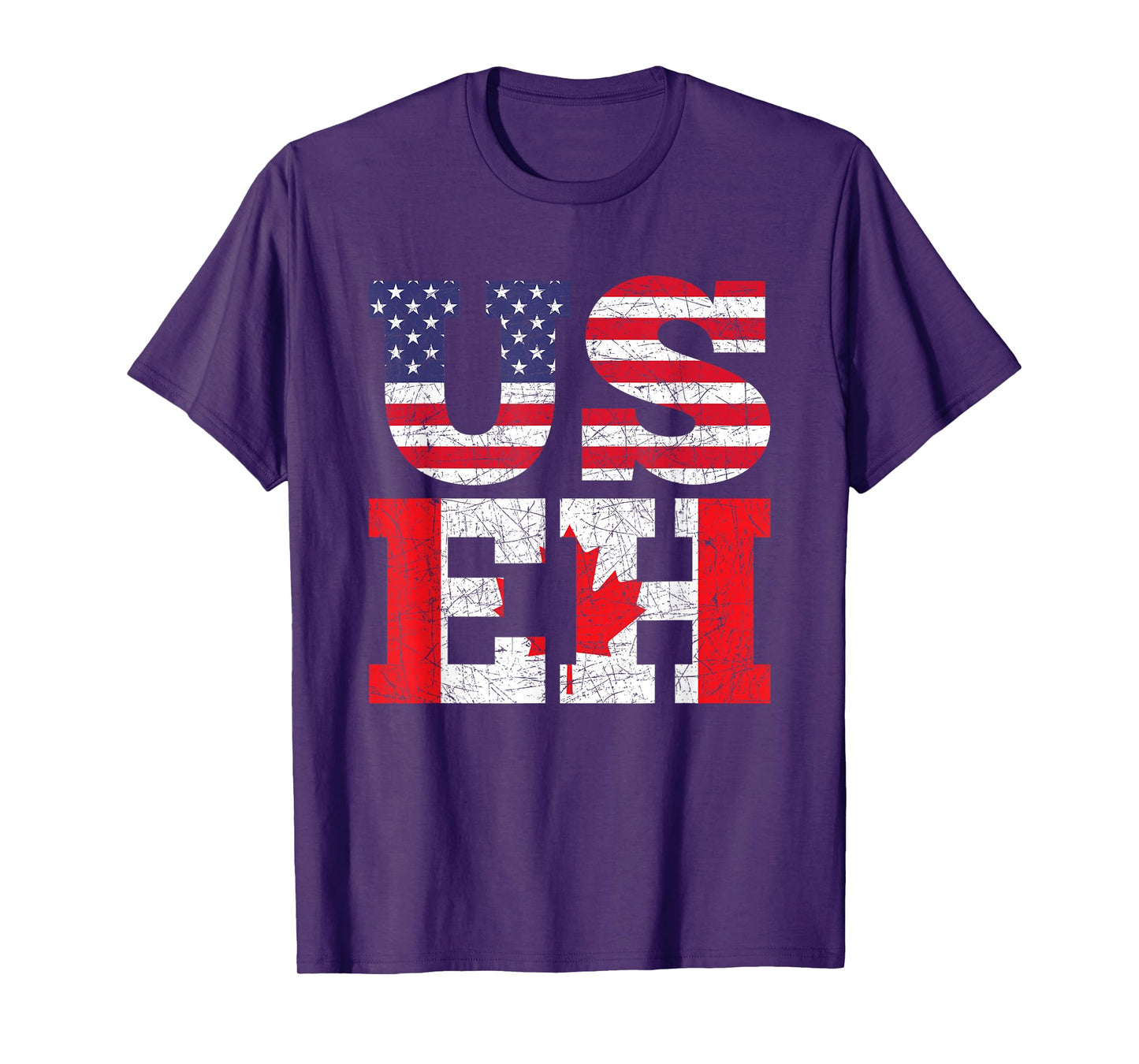 USA Flag Canadian Flag Canada Lovers Canada T-Shirt