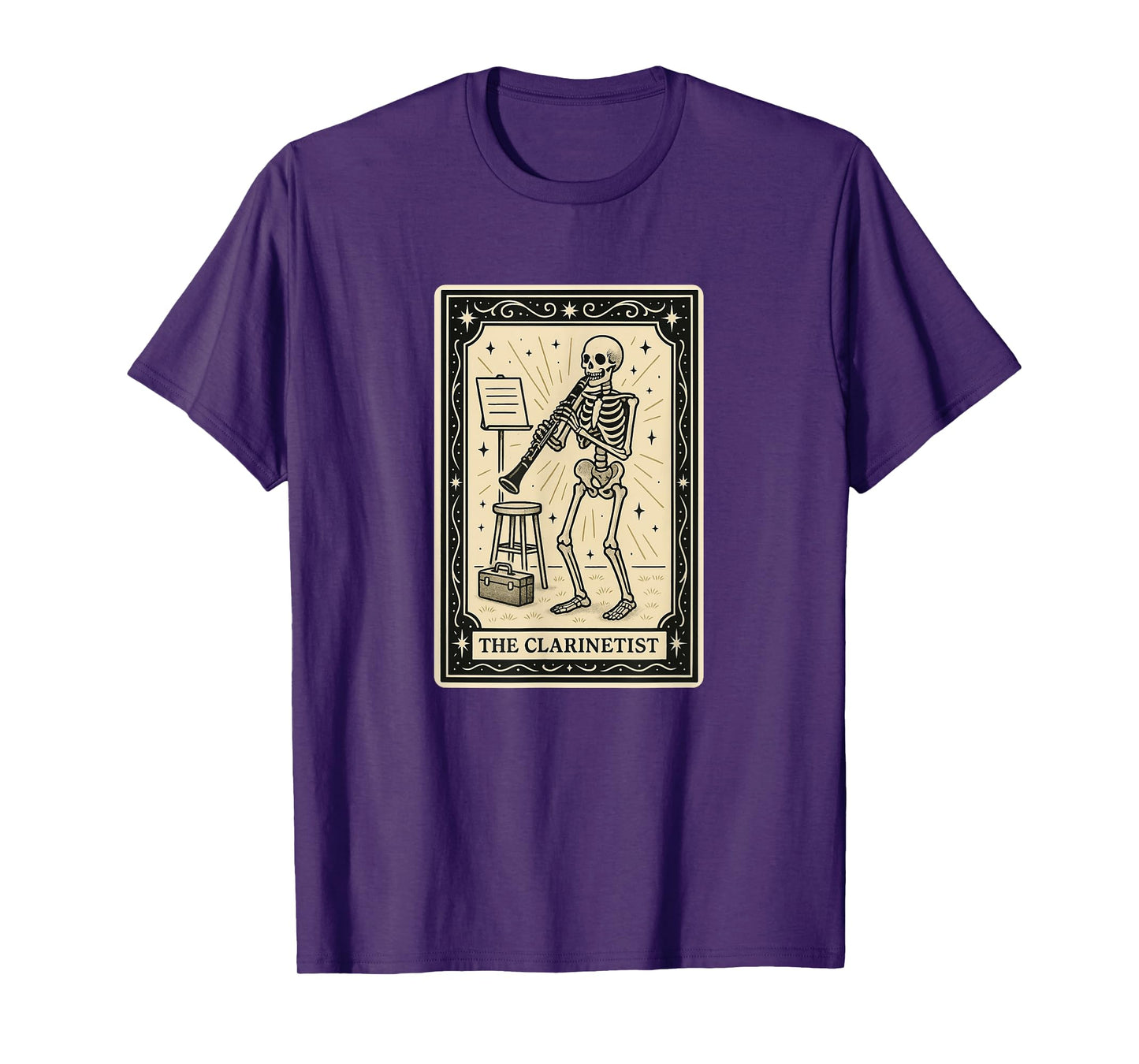 Clarinetist Tarot Card - Halloween Spooky Gothic Clarinet T-Shirt