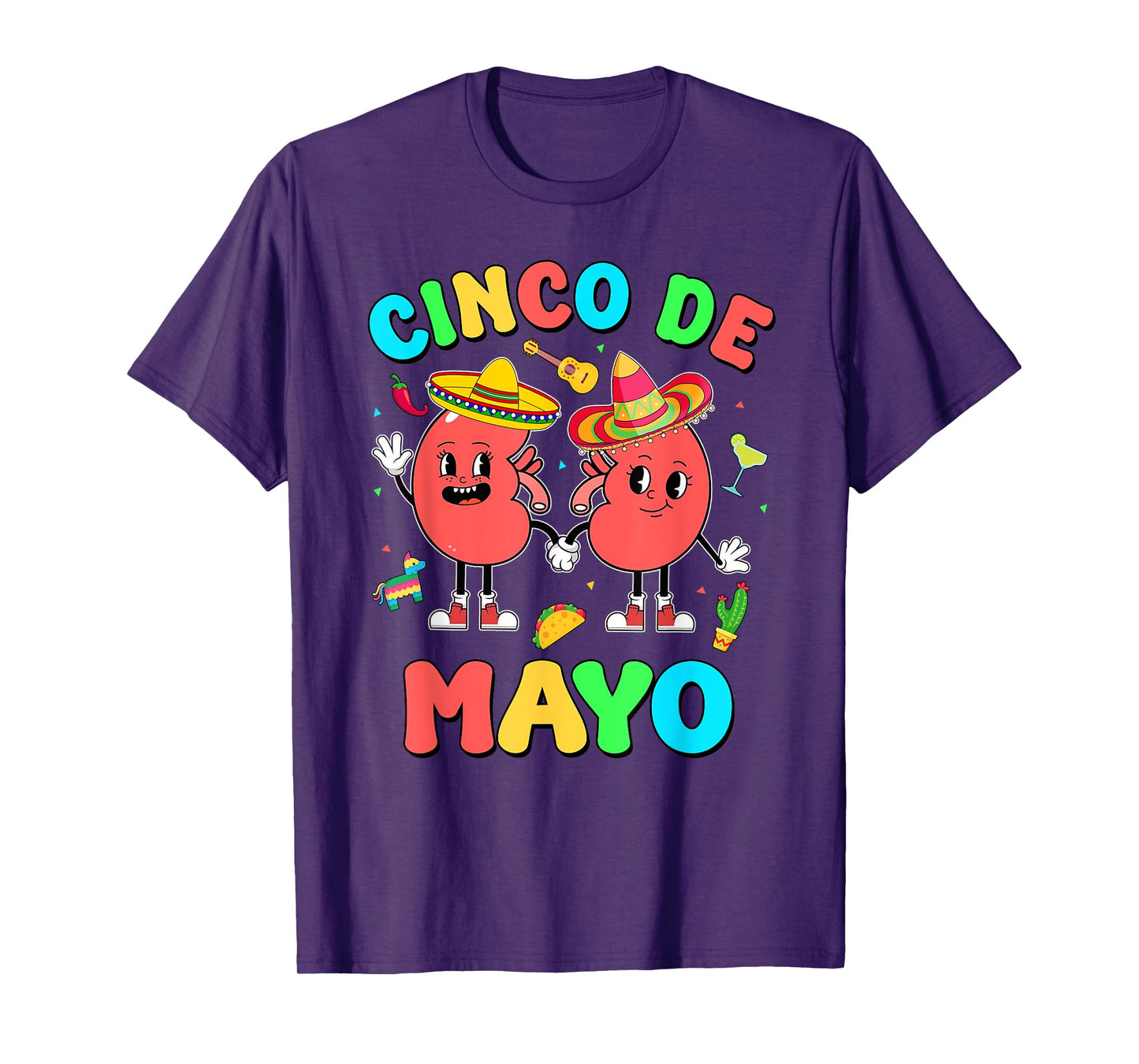 Cinco De Mayo Kidney Dialysis Nurse Mexican Fiesta Squad T-Shirt