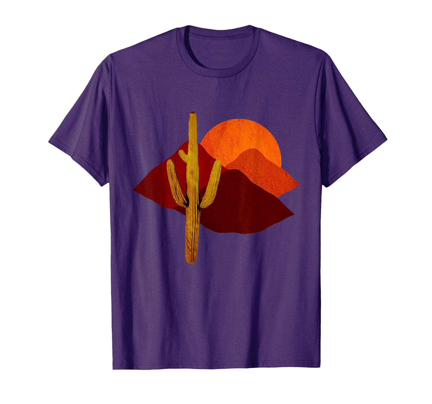 "Saguaro Sunset" Vintage Desert Cactus Scene T-Shirt T-Shirt