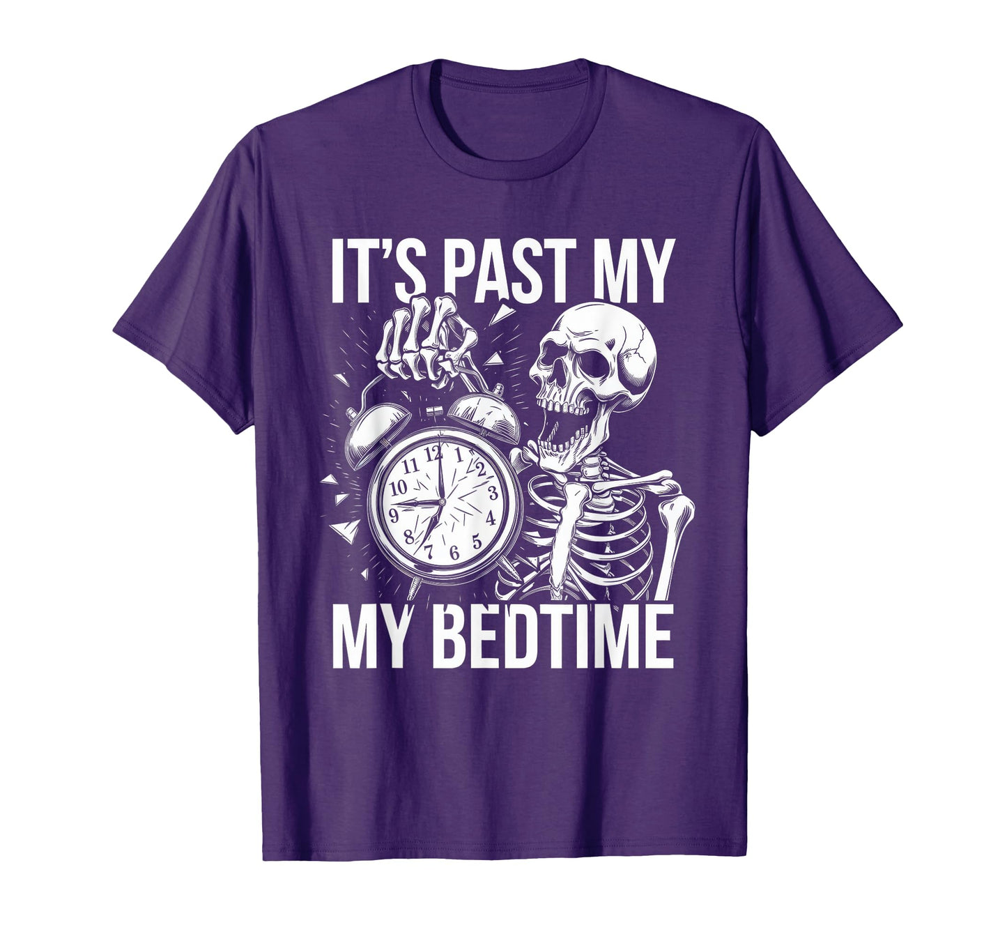 Funny Tshirt Men Humor Skeleton Meme Sarcastic Ironic Tired T-Shirt