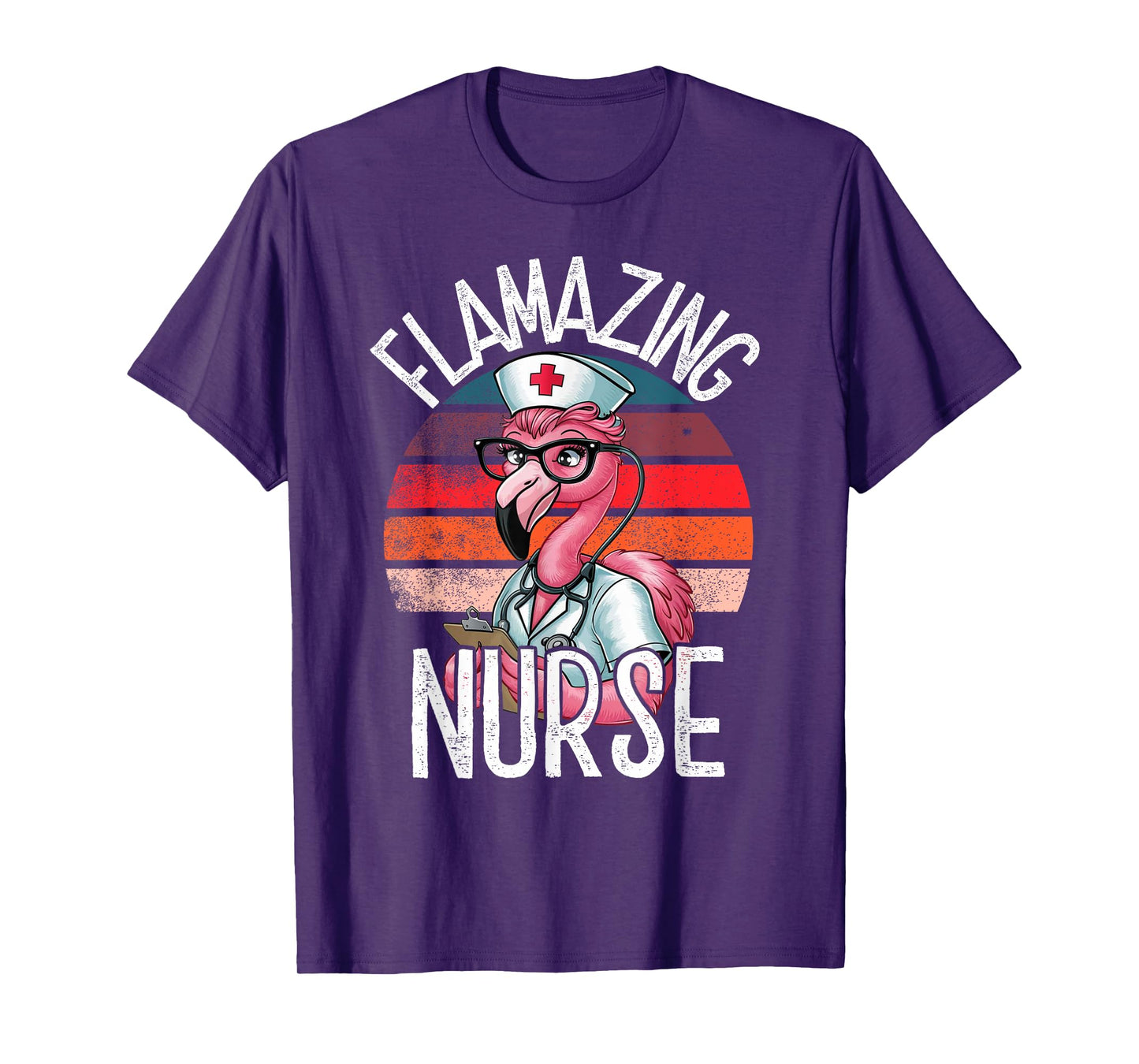Nurse Designs For Women by MCG.Co Funny Flamingo Lover Nurse Day Appreciation T-Shirt