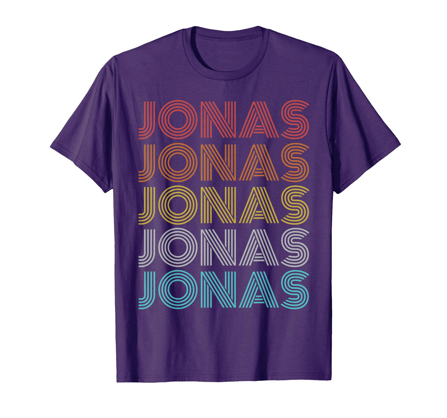 Jonas Shirt Retro Vintage Apparel Unisex-Adults and Kids Black Cotton 60% Polyester 40% Short Sleeve T-Shirt Small Classic Fit Crew Neck Spring, Summer