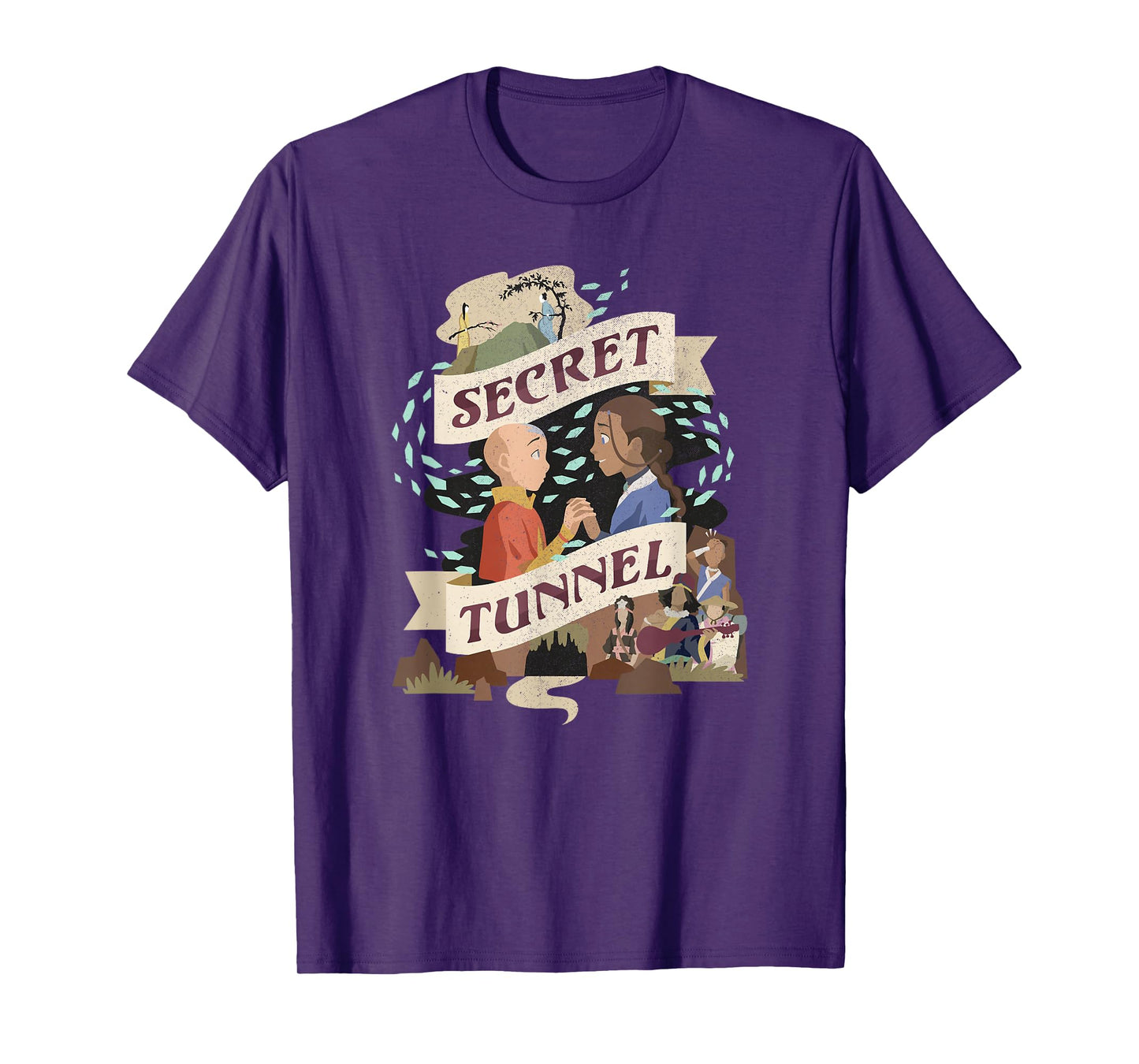 Avatar: The Last Airbender Aang & Katara Secret Tunnel T-Shirt