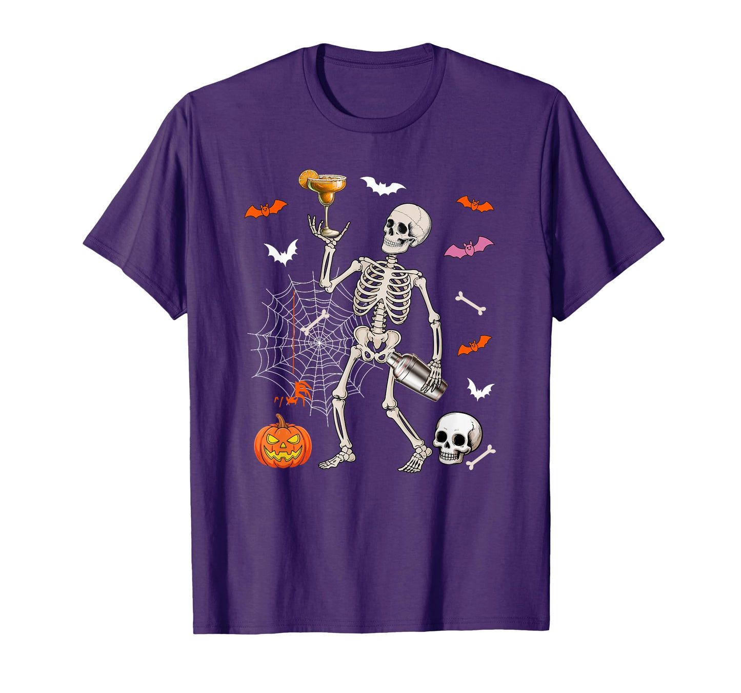Bartender Job Horror Skeleton Halloween Costume Team T-Shirt