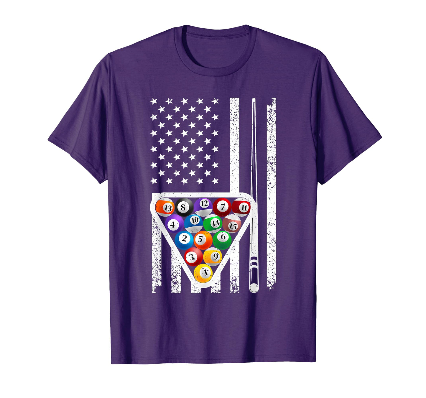 Funny Pool Art For Men Women Billiards Player Billiard Lover T-Shirt