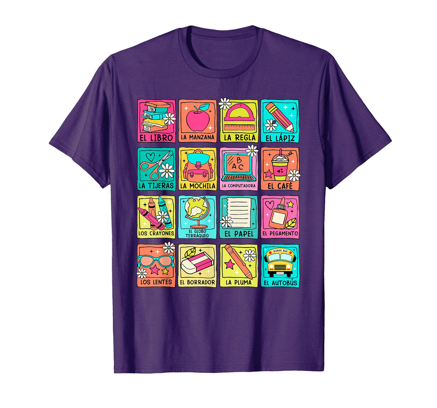 Maestra Bilingue Back To School Spanish Teacher Student Men Women Girls Kids T-Shirt
