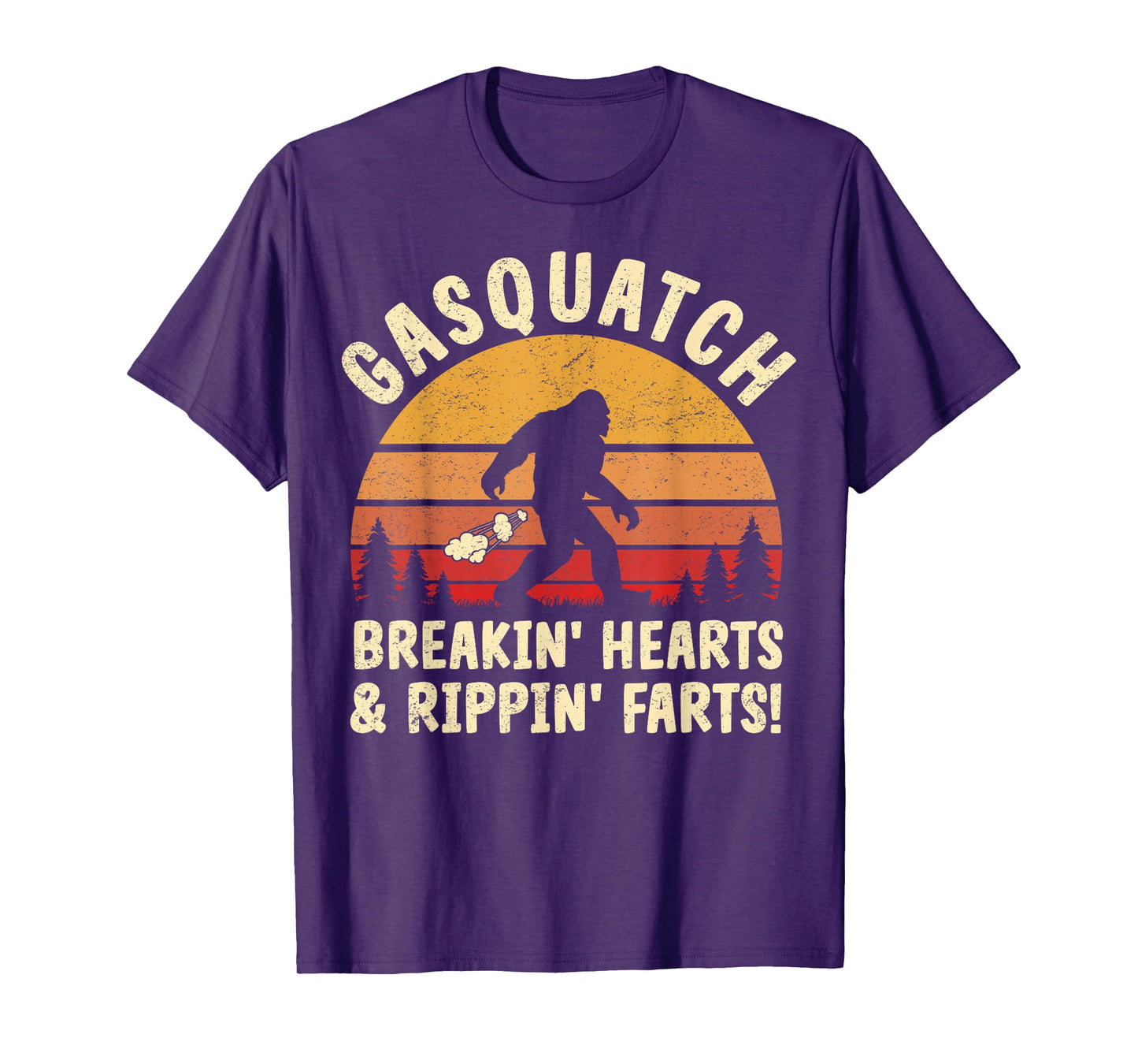 Farting Bigfoot Breaking Hearts And Ripping Farts Sasquatch T-Shirt