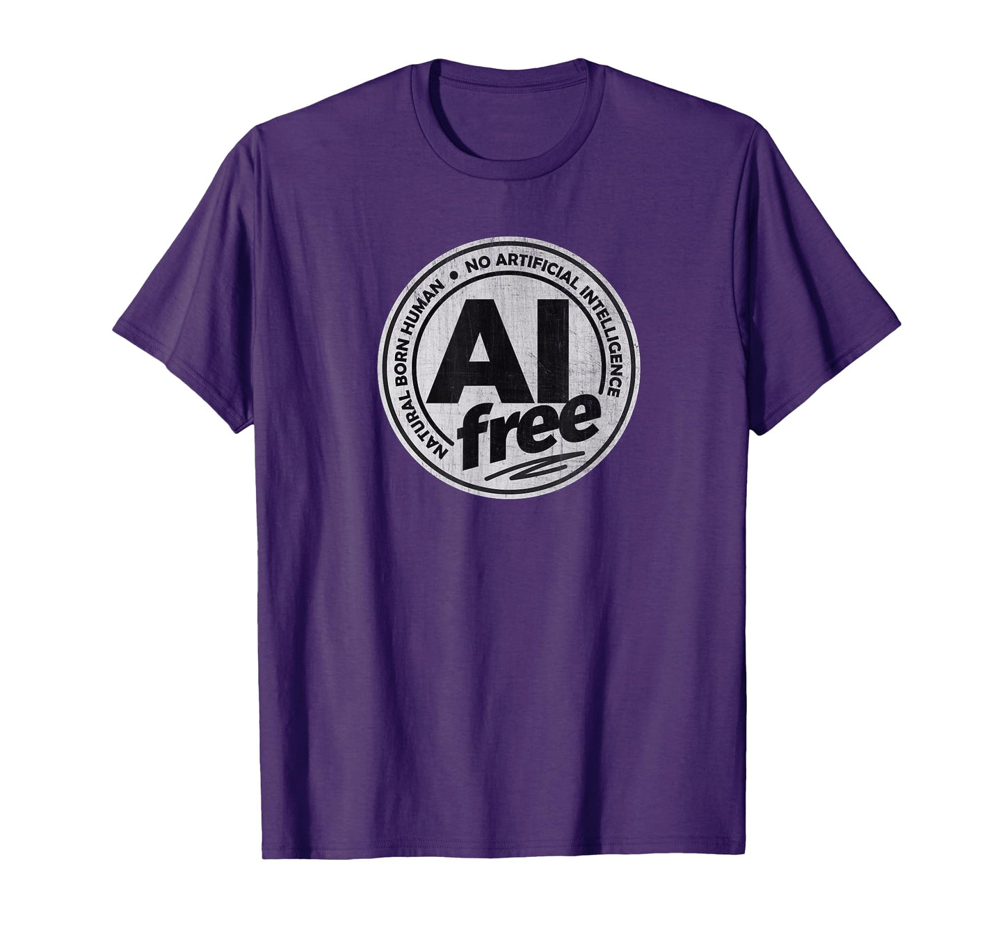AI Free / No Artificial Intelligence T-Shirt