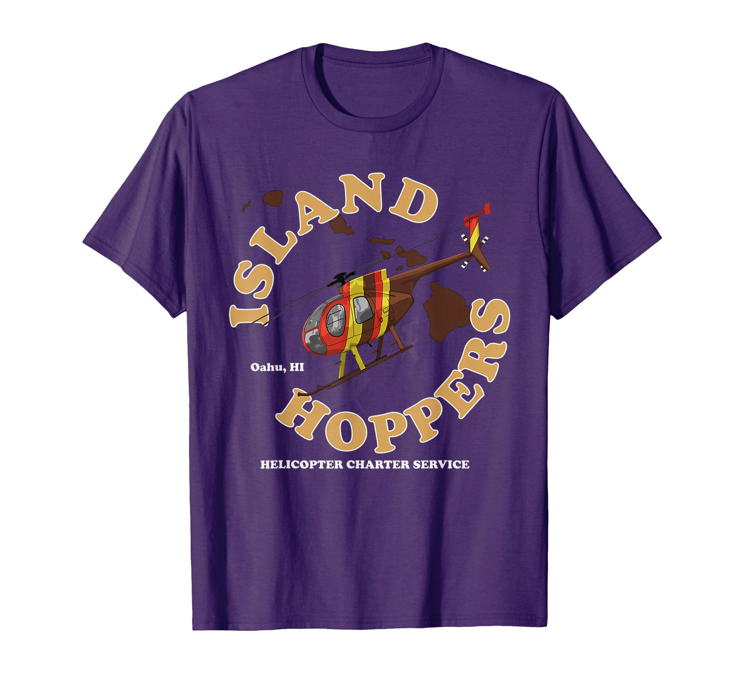 Magnum Island Helicopter Charter Service Hoppers T-Shirt