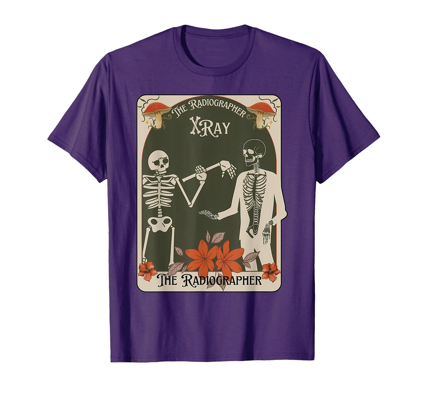 Halloween Radiographer Tarot Card Skeleton Fall Rad Tech T-Shirt