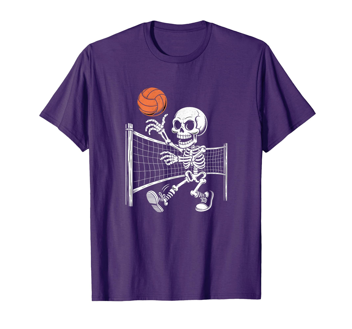 Volleyball Skeleton Halloween T-Shirt
