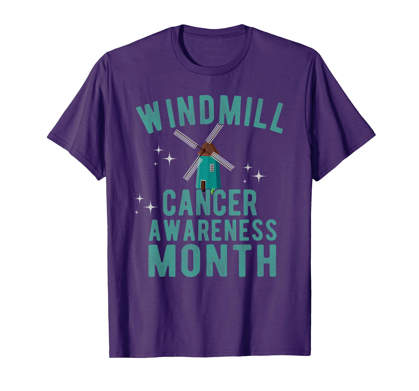 Windmill Cancer Awareness Month Parody Wind Turbines Noise T-Shirt