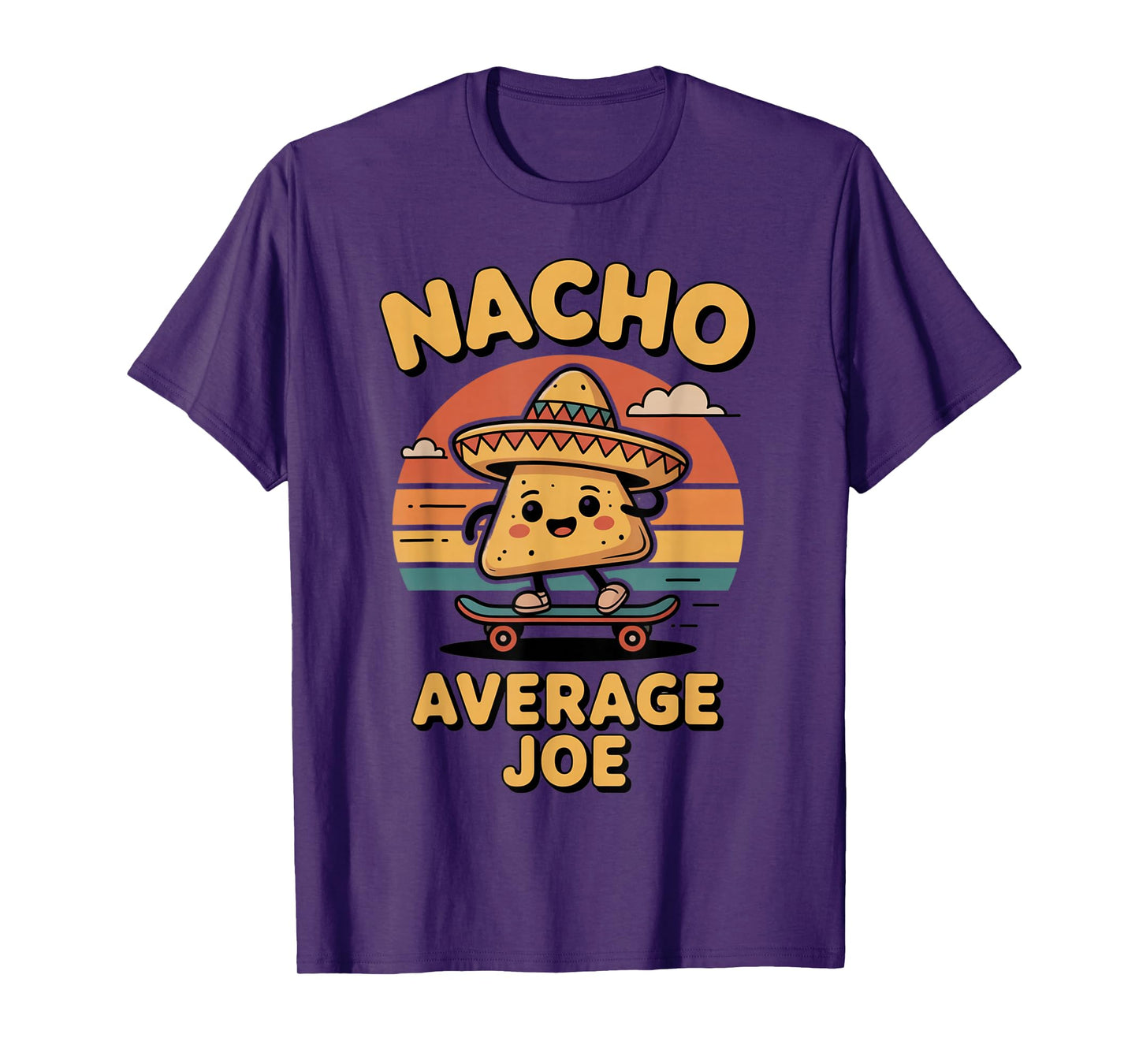 Funny Food Outfit, Taco Party Vibe, Playful Skate Look T-Shirt