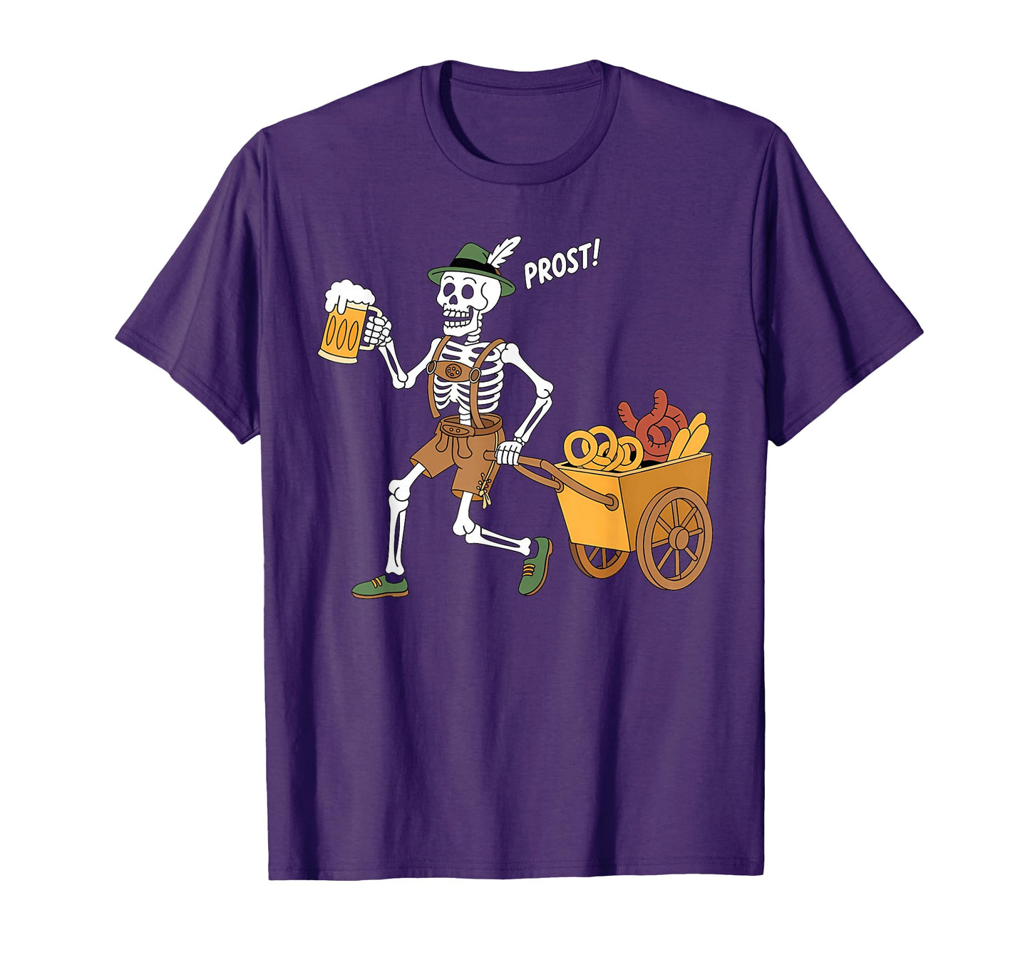 Oktoberfest Halloween Skeleton Beer Funny Oktoberfest T-Shirt