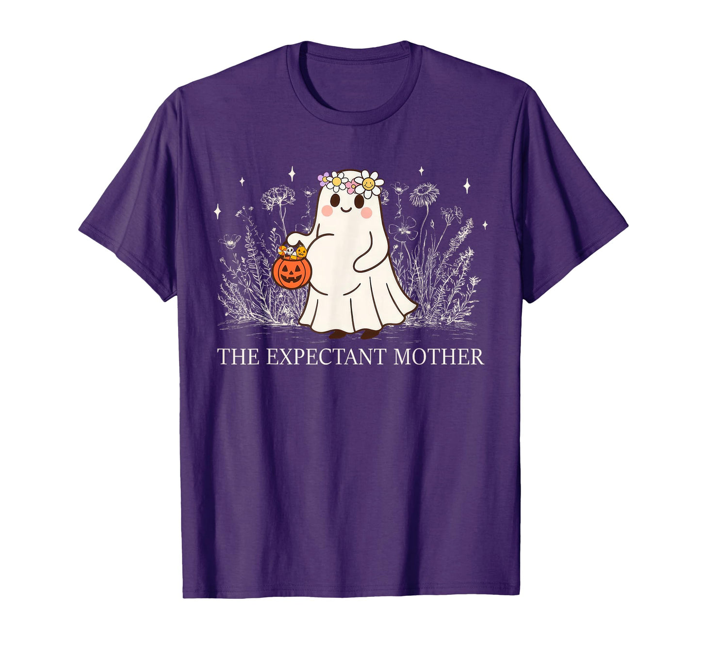 The Expectant Mother Halloween Pregnancy Pregnant Spooky T-Shirt