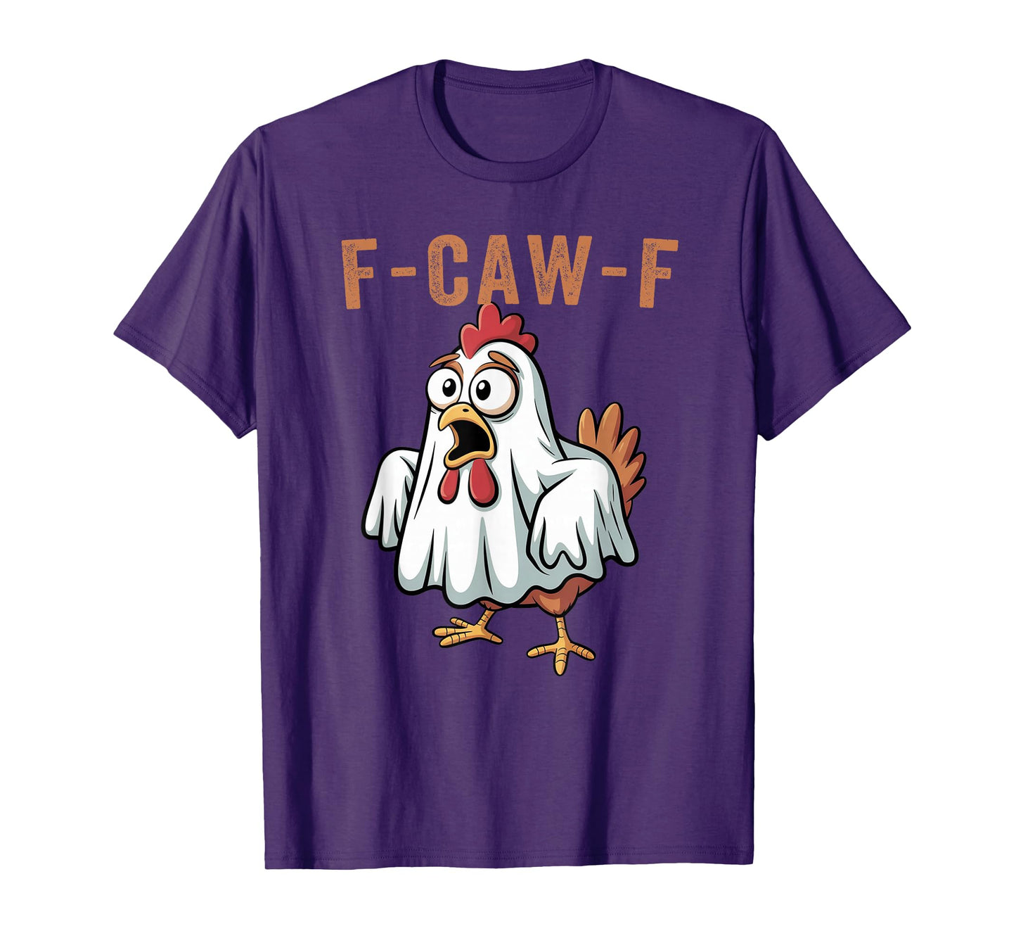 F-Caw-F Halloween Chicken Humor F-Caw-F Quote Rooster Meme T-Shirt