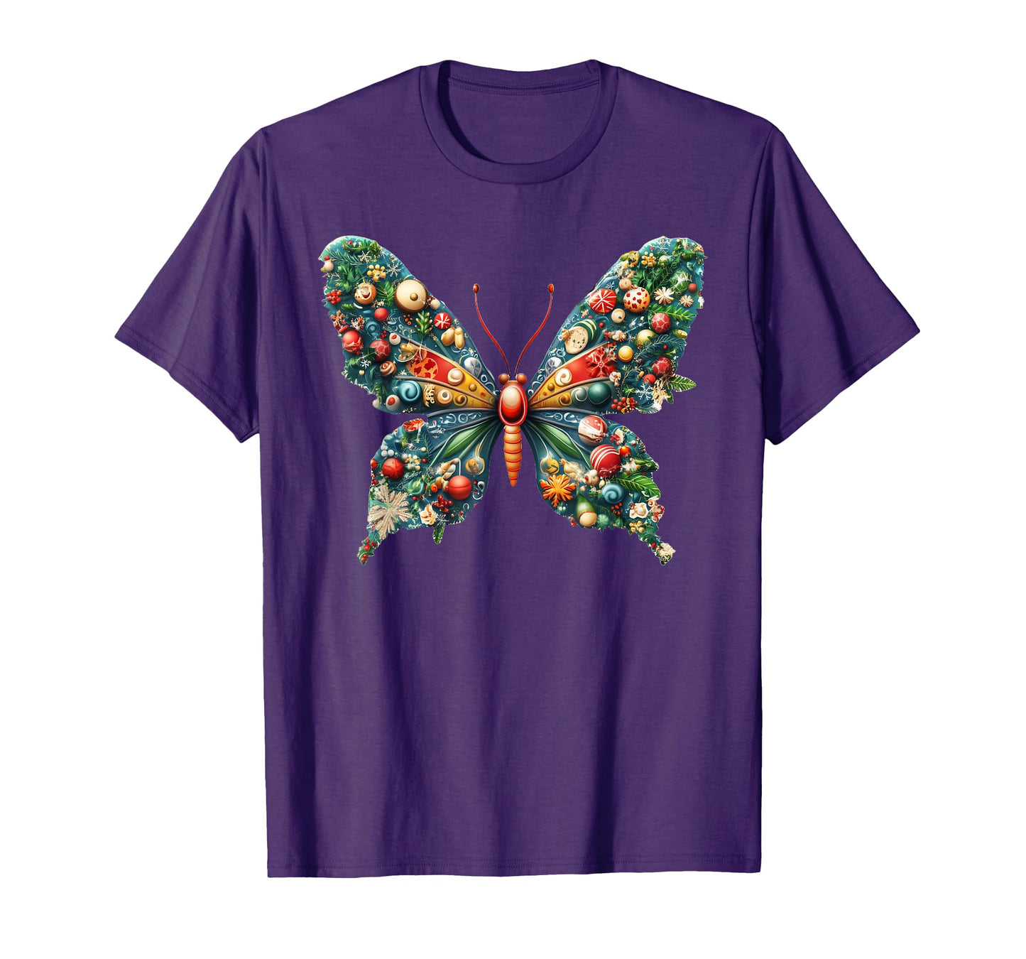 Christmas Butterfly Xmas T-Shirt