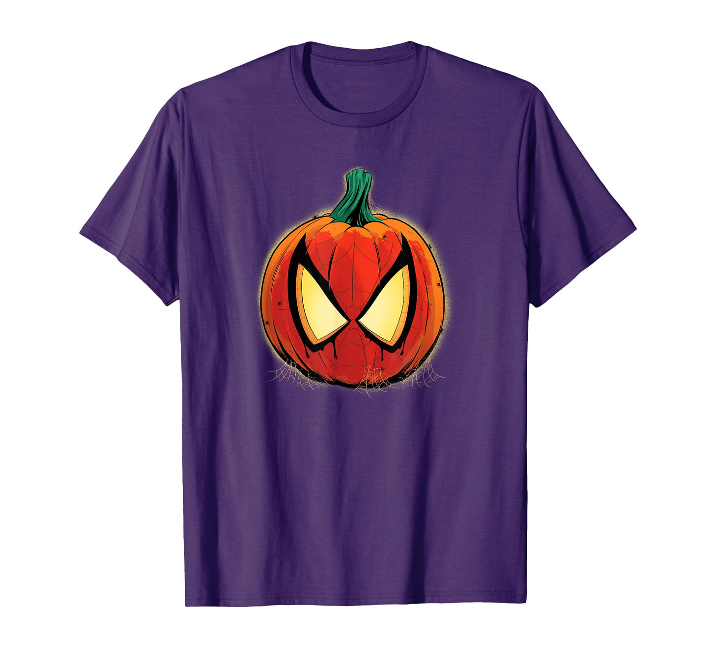 Marvel Spider-Man Halloween Spooky Pumpkin Jack-o’-Lantern T-Shirt
