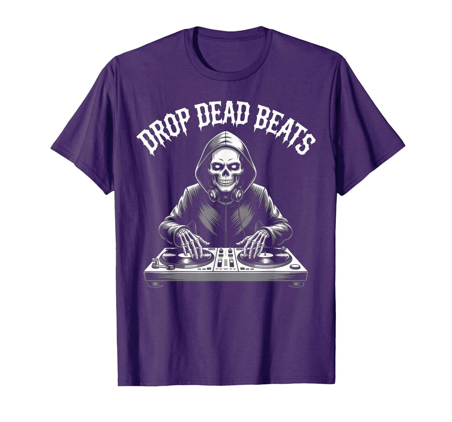 Drop Dead Beats Zombie DJ Halloween Party Horror Music Lover T-Shirt