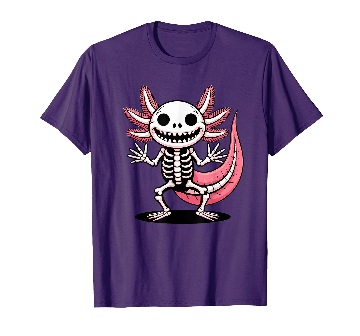 Halloween Axolotl Skeleton Spooky Axolotls T-Shirt