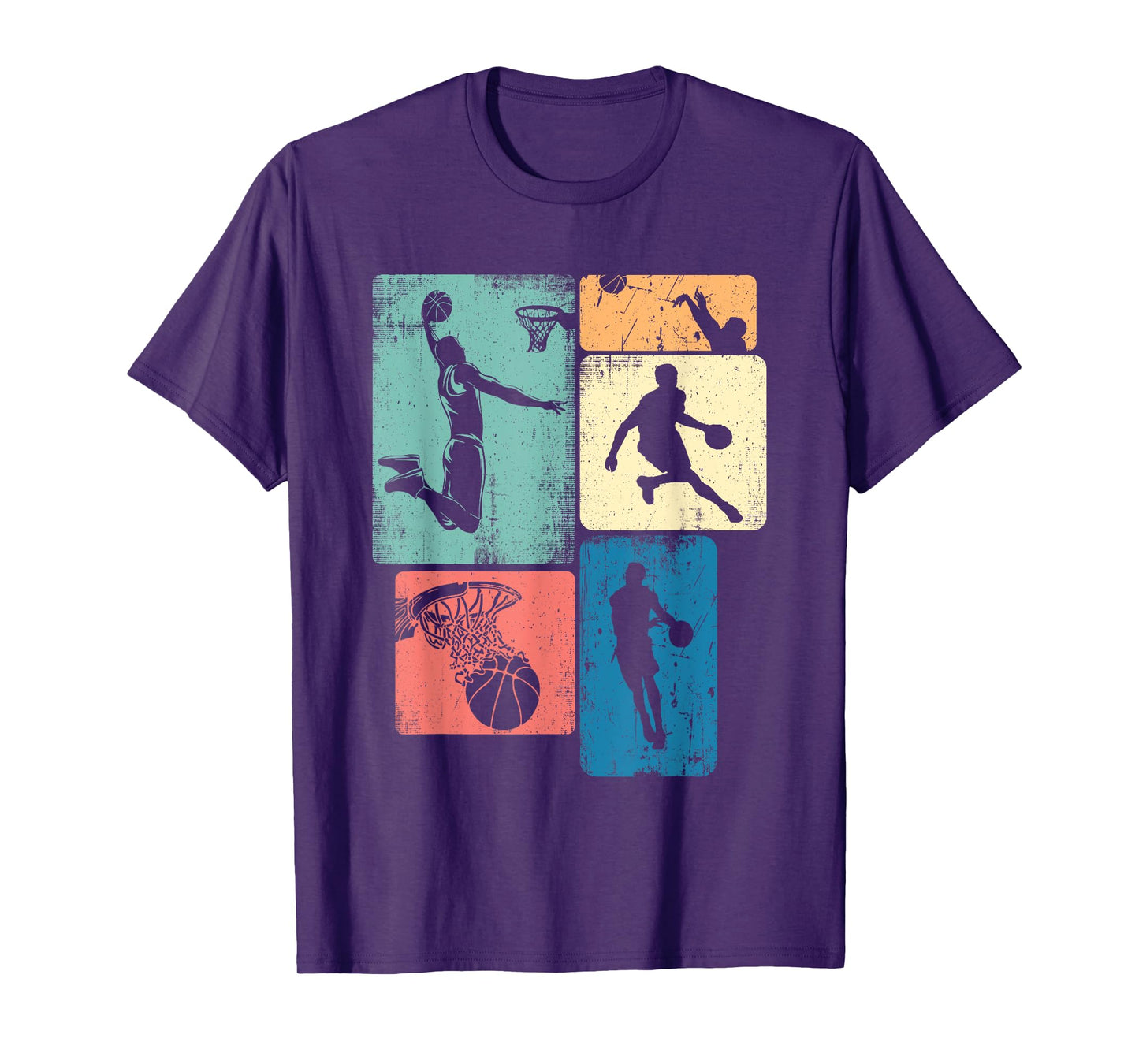 Vintage Basketball Men Boy Kids Player Coach Funny Birthday T-Shirt