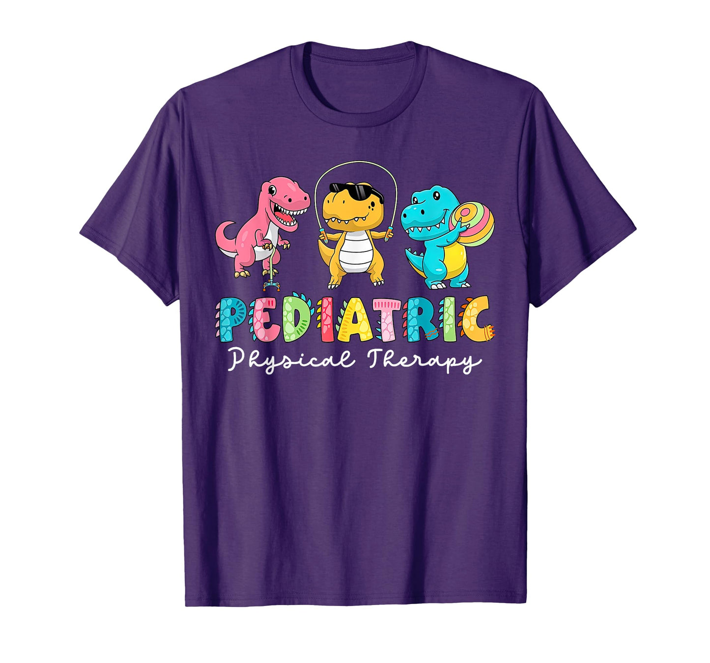 Pediatric Physical Therapy Dinosaur PT Physical Therapist T-Shirt