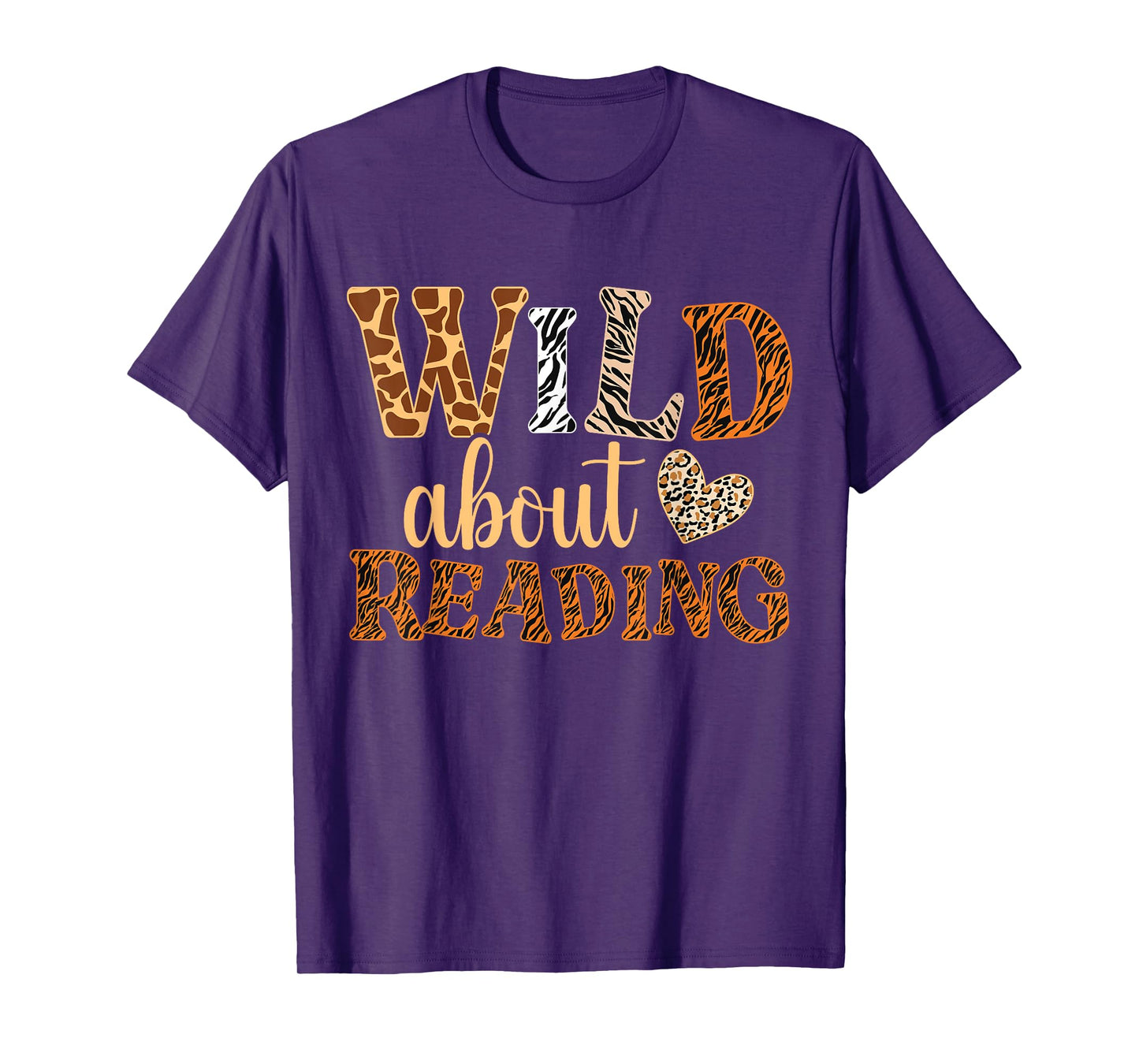 Wild About Reading Books - Bookworm Library Day Teacher T-Shirt