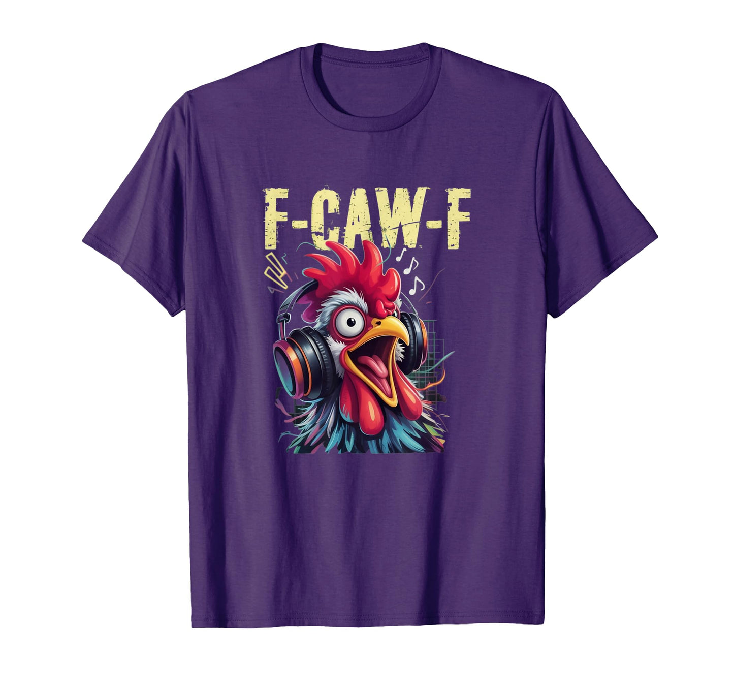 Gaming F-CAW-F Funny Chicken Scream Gamer Music Humor T-Shirt