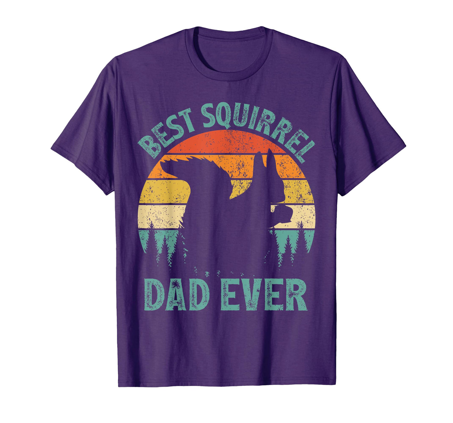 Mens Funny Squirrel Vintage Best Squirrel Dad Ever Father's Day T-Shirt