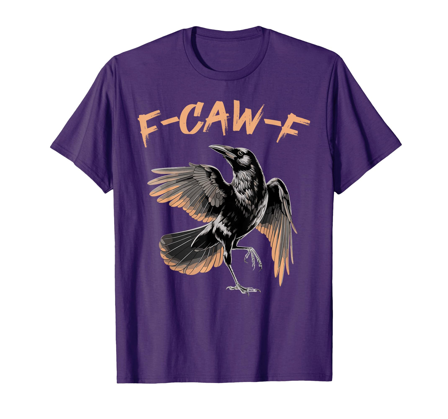 Black Crow, F-Caw-F Funny Black Bird Gothic T-Shirt