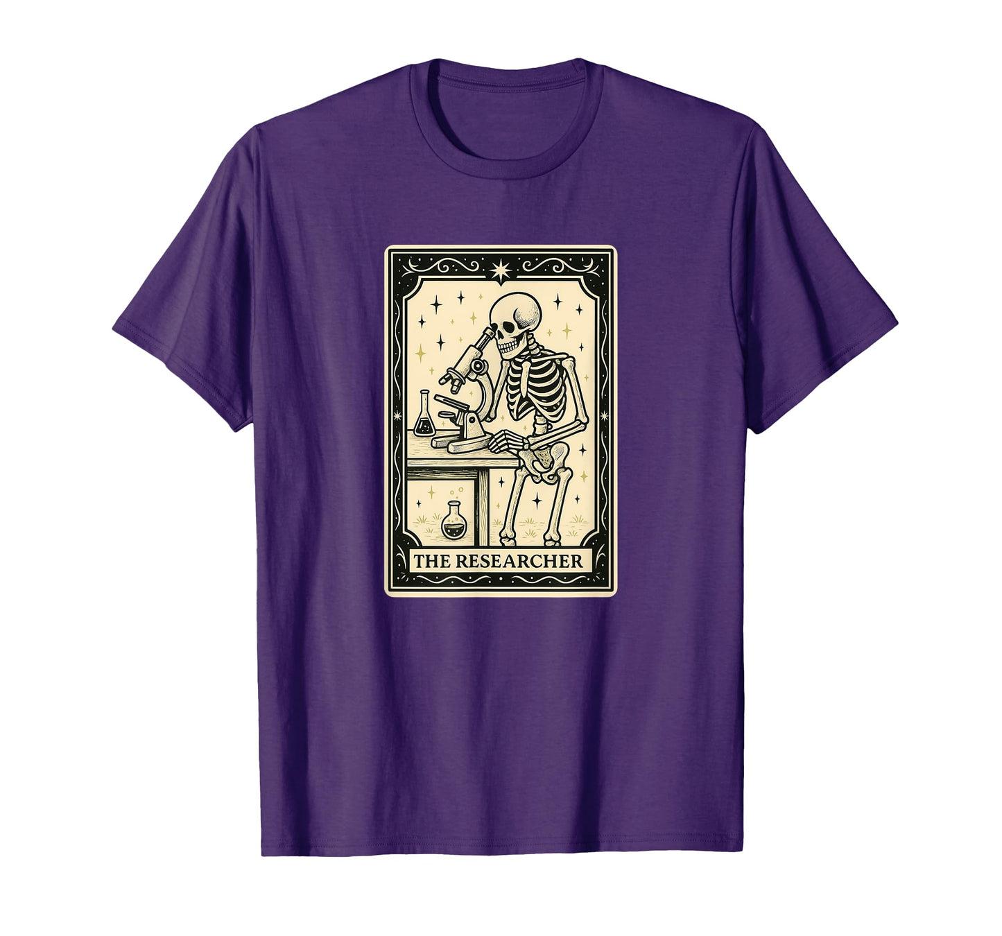 The Researcher Tarot Card - Halloween Spooky Gothic Witchy T-Shirt