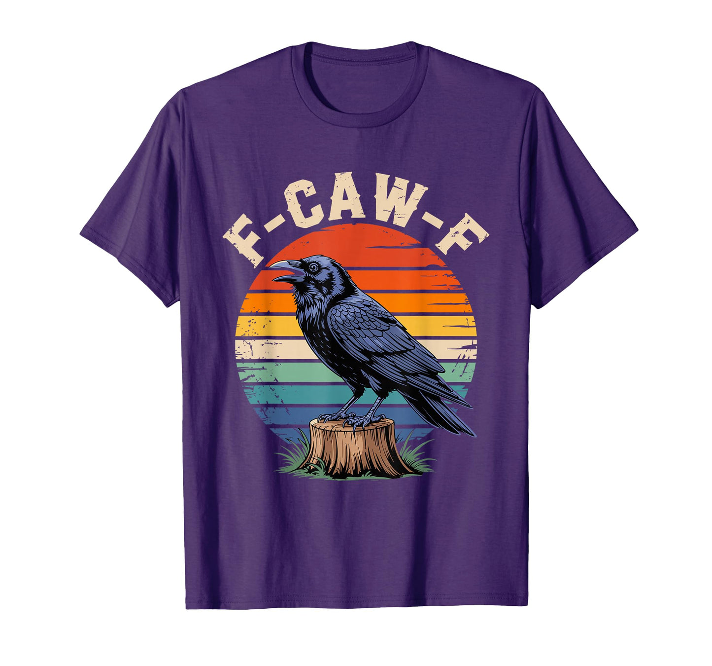 F-Caw-F Raven Moon Gothic Halloween, Black Crow Bird Lover T-Shirt