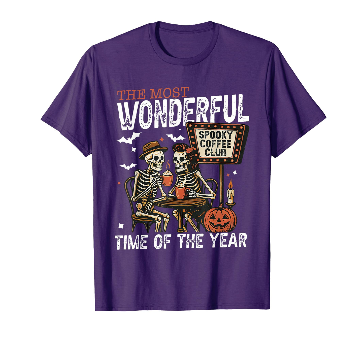 Its The Most Wonderful Time of The Year Skeleton Coffee Club T-Shirt
