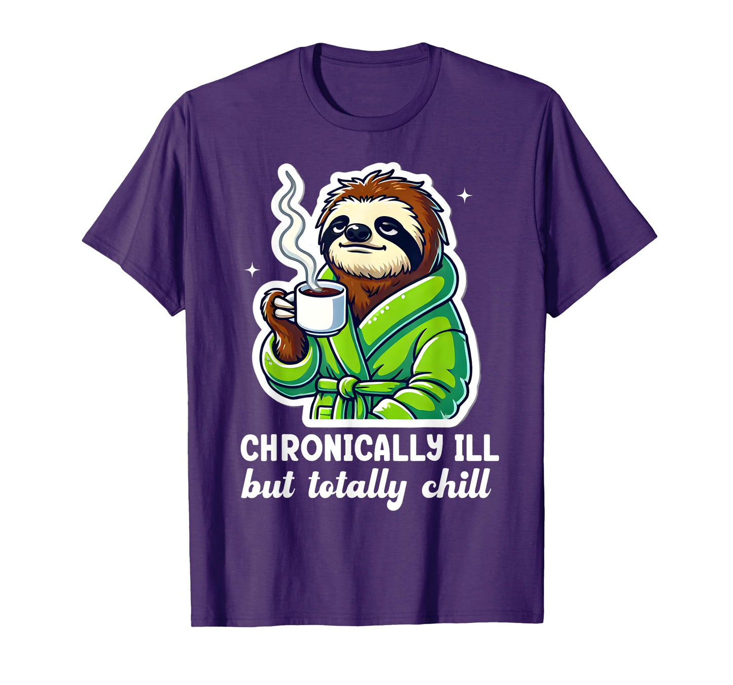 Gastroparesis Sloth Chronic Illness Stomach Chronically Ill T-Shirt