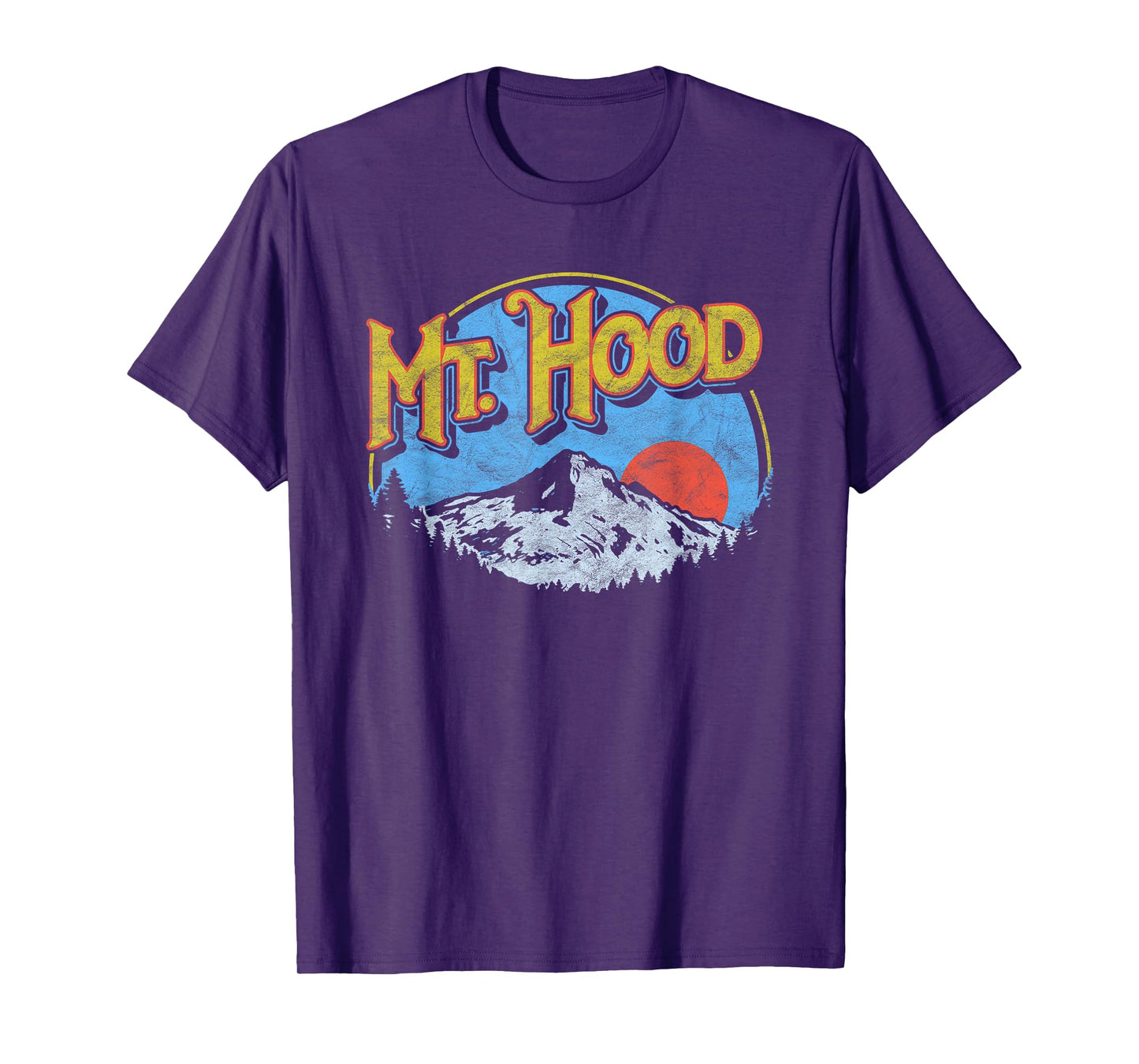 Vintage Mt Hood Oregon Nature & Outdoors Retro Graphic T-Shirt