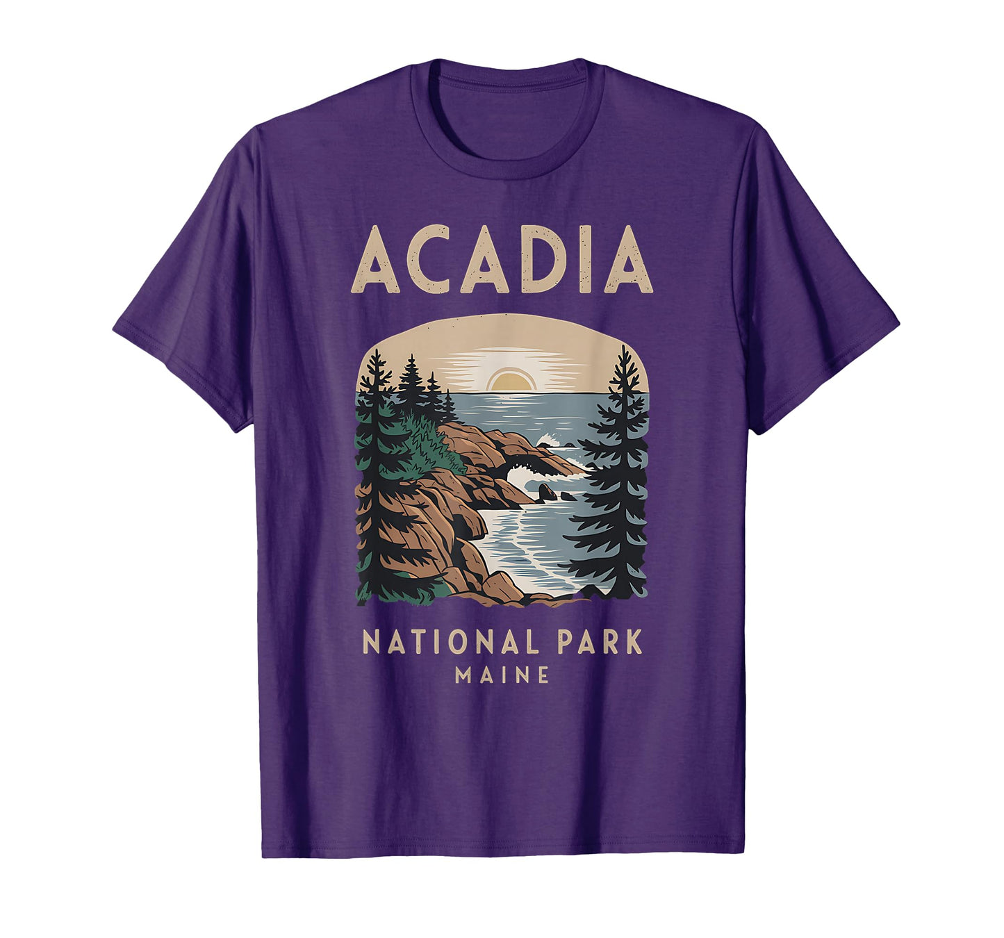 Outdoor Nature Hiking Acadia National Park Maine T-Shirt