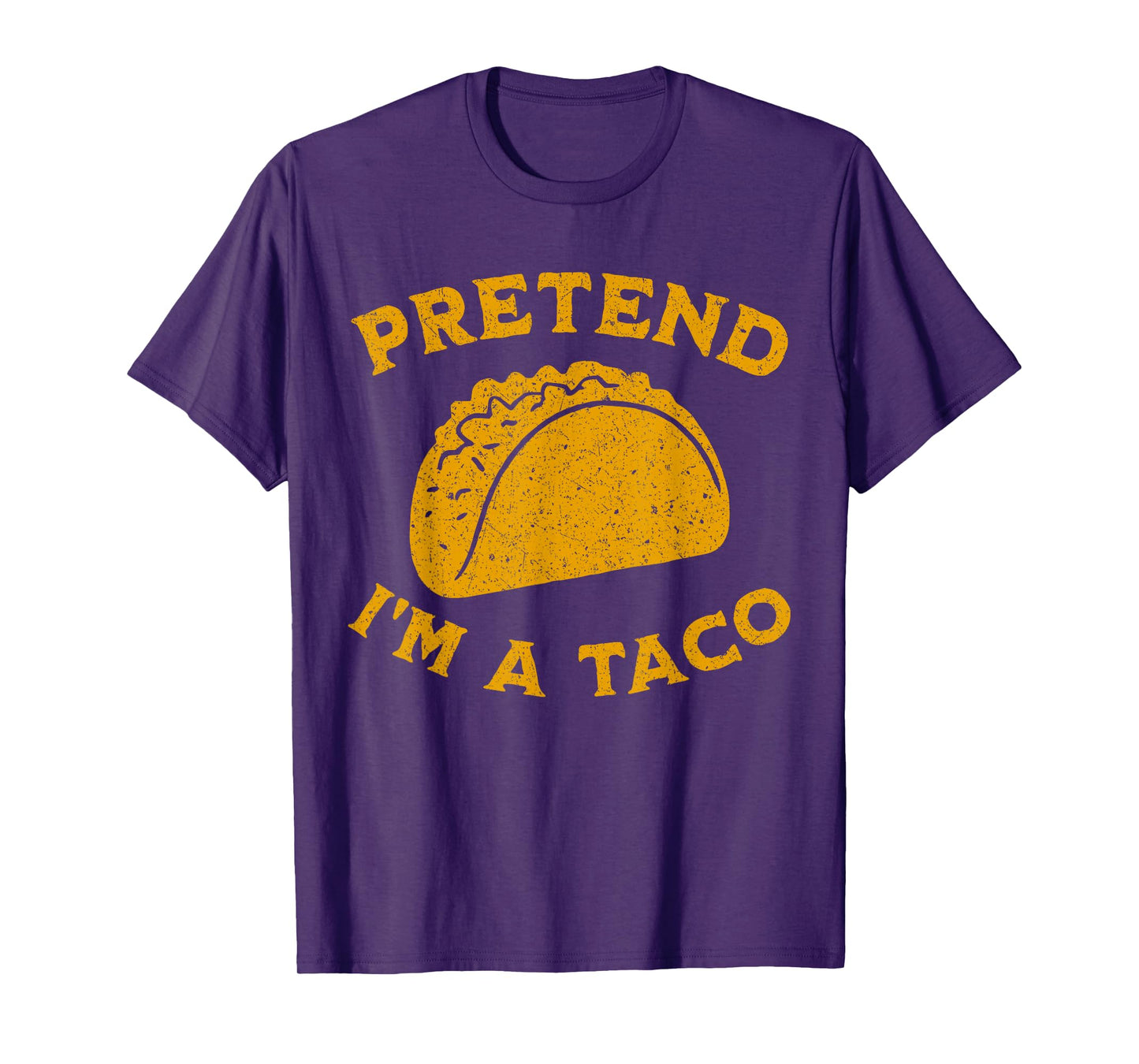 Vintage Halloween Taco Lover Halloween Pretend I'm A Taco T-Shirt