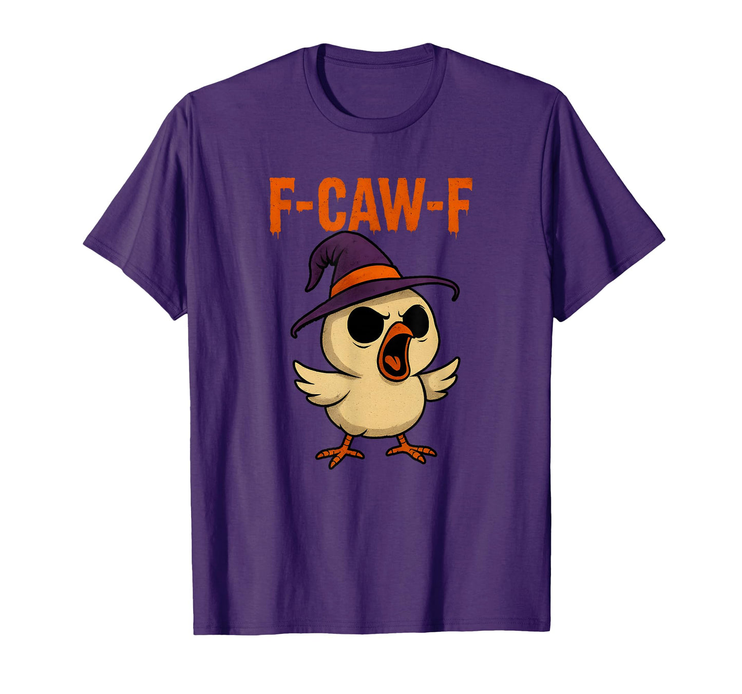 Funny F-Caw-F Halloween Chick FCAWF Spooky Chicken T-Shirt