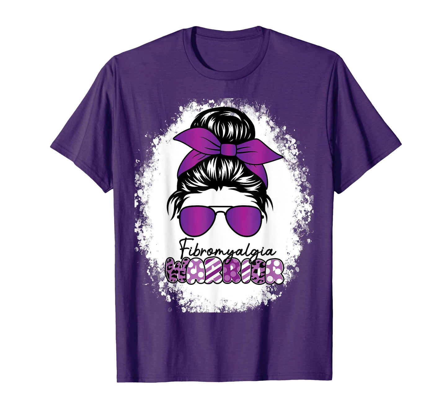 Purple Fibromyalgia Awareness Fibro Warrior Cystic Fibrosis T-Shirt
