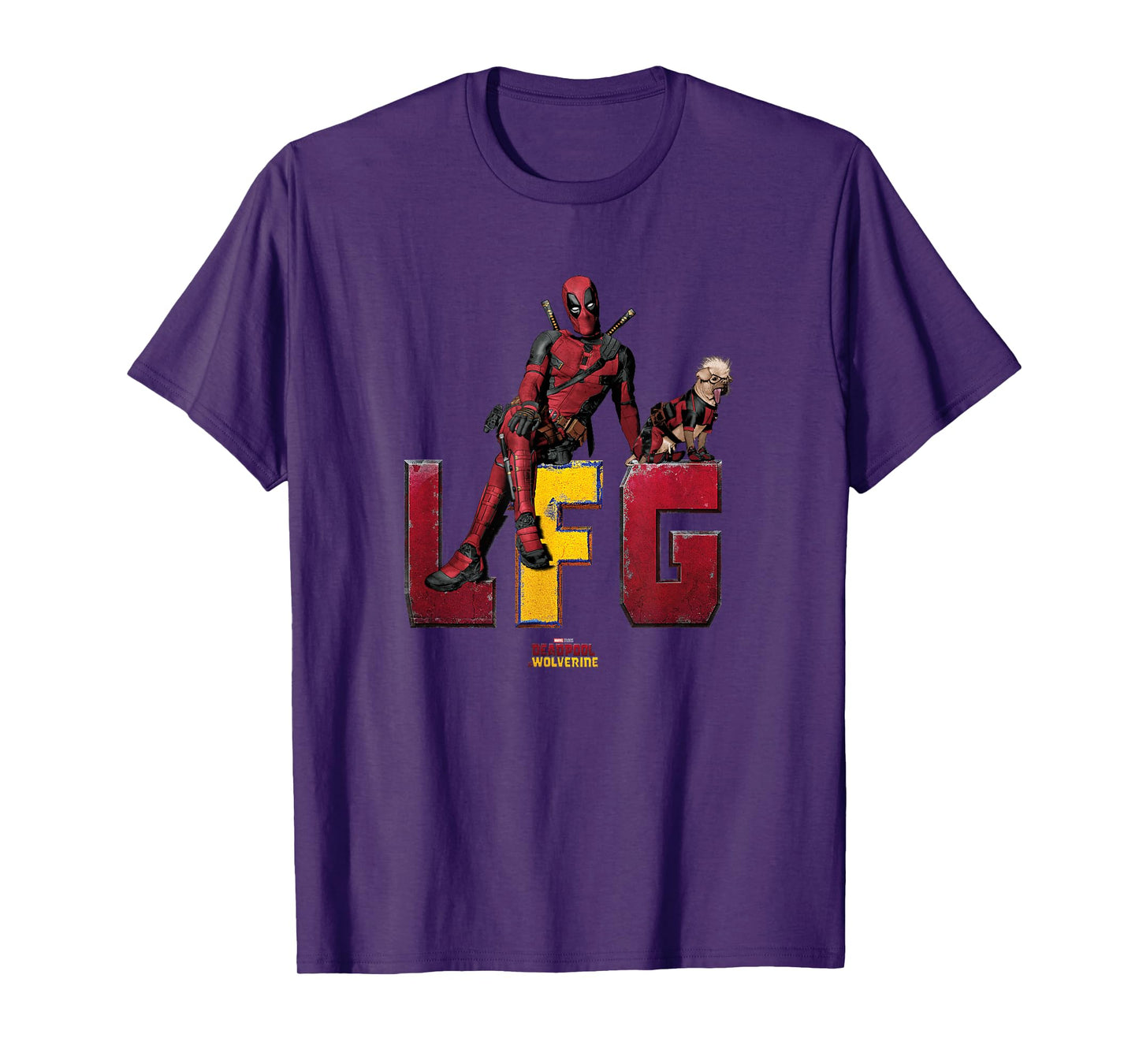 Marvel Deadpool & Wolverine LFG Deadpool & Dogpool Logo T-Shirt