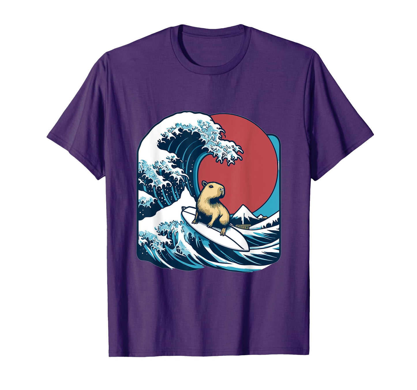 Wave Capybara Surfing Rodent T-Shirt