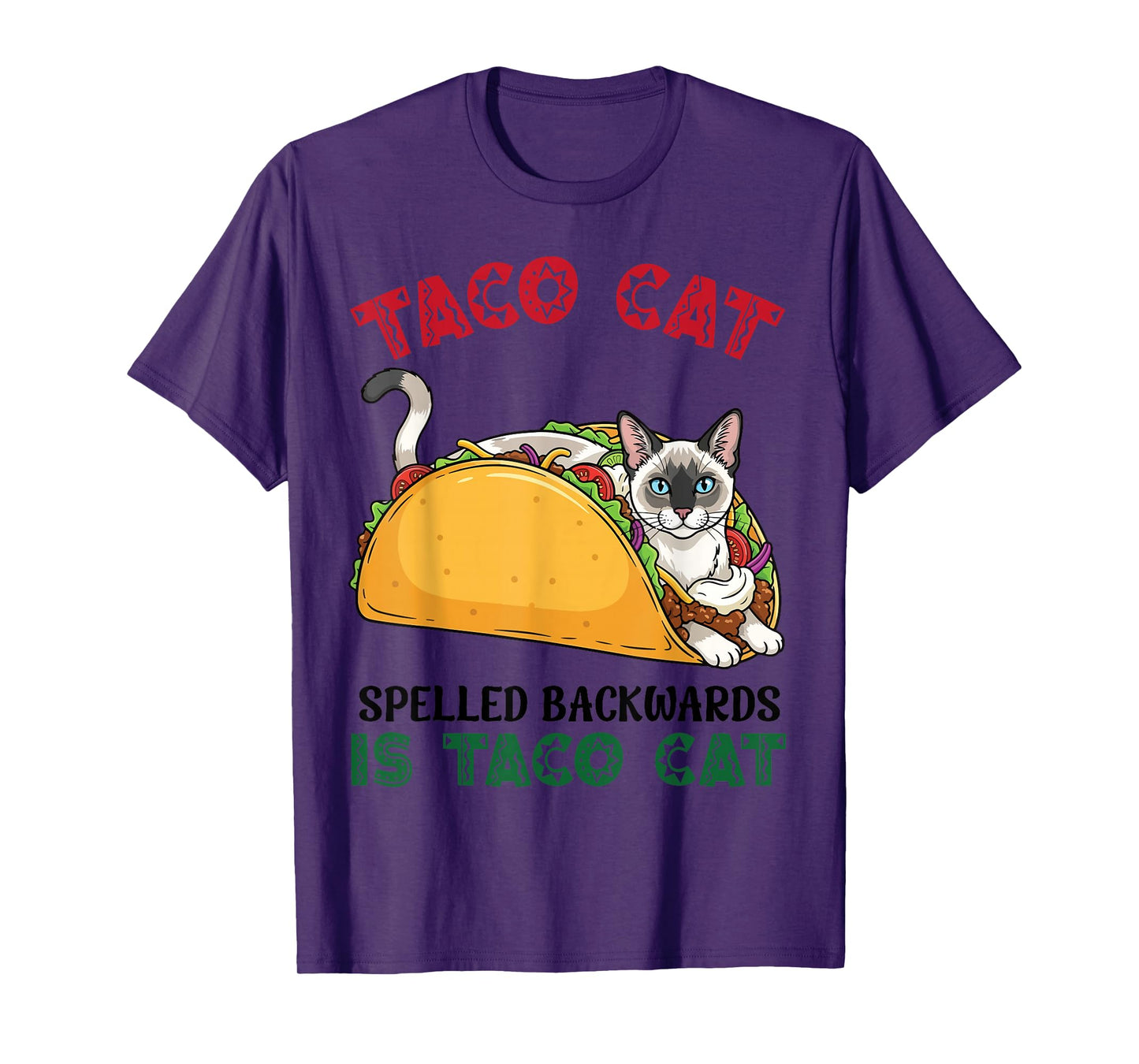 Javanese Taco Cat Spelled Backwards is Taco Inside A Cat T-Shirt